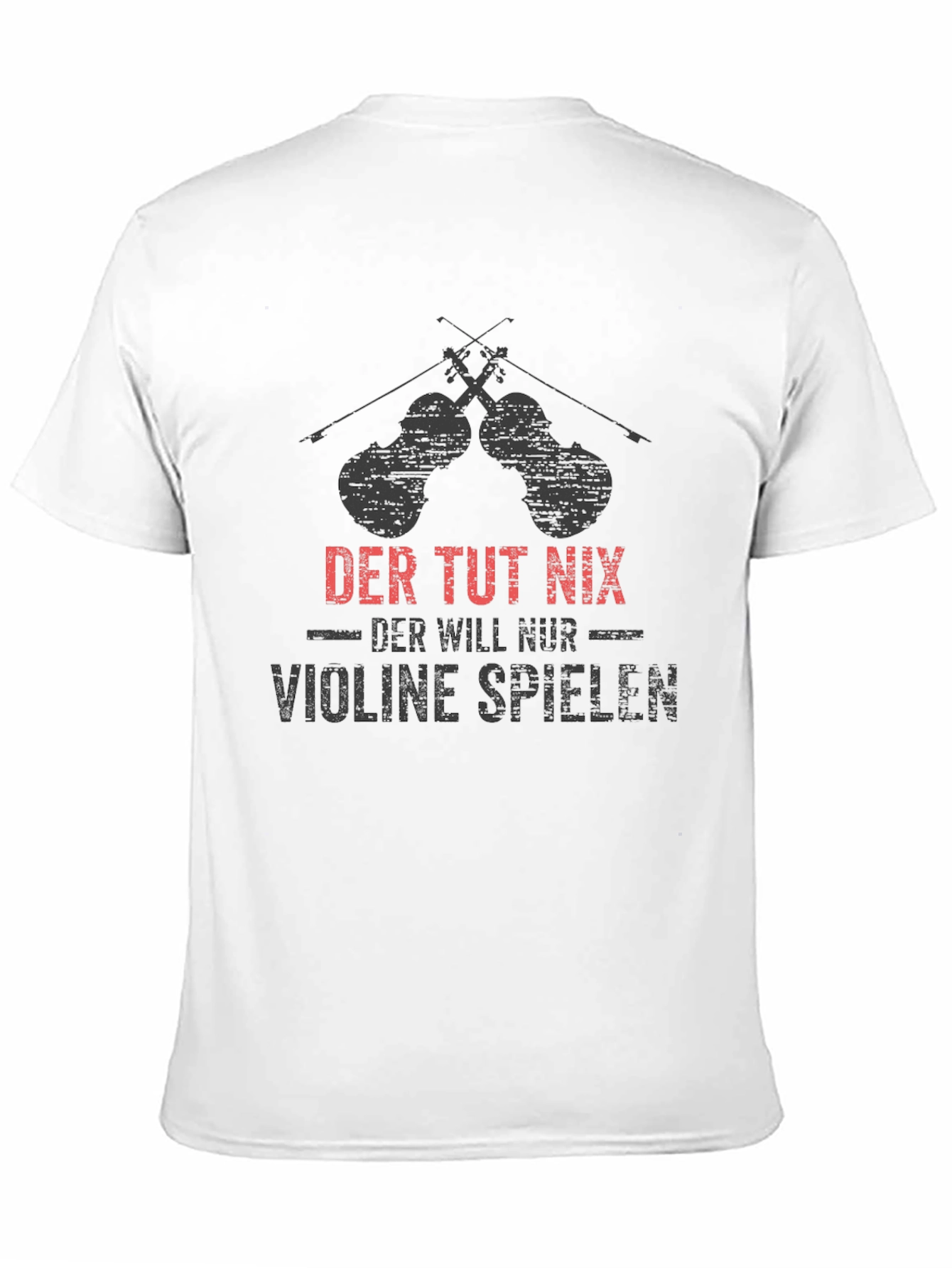 Black Der Tut Nix Violinist T-Shirt - Black view 11