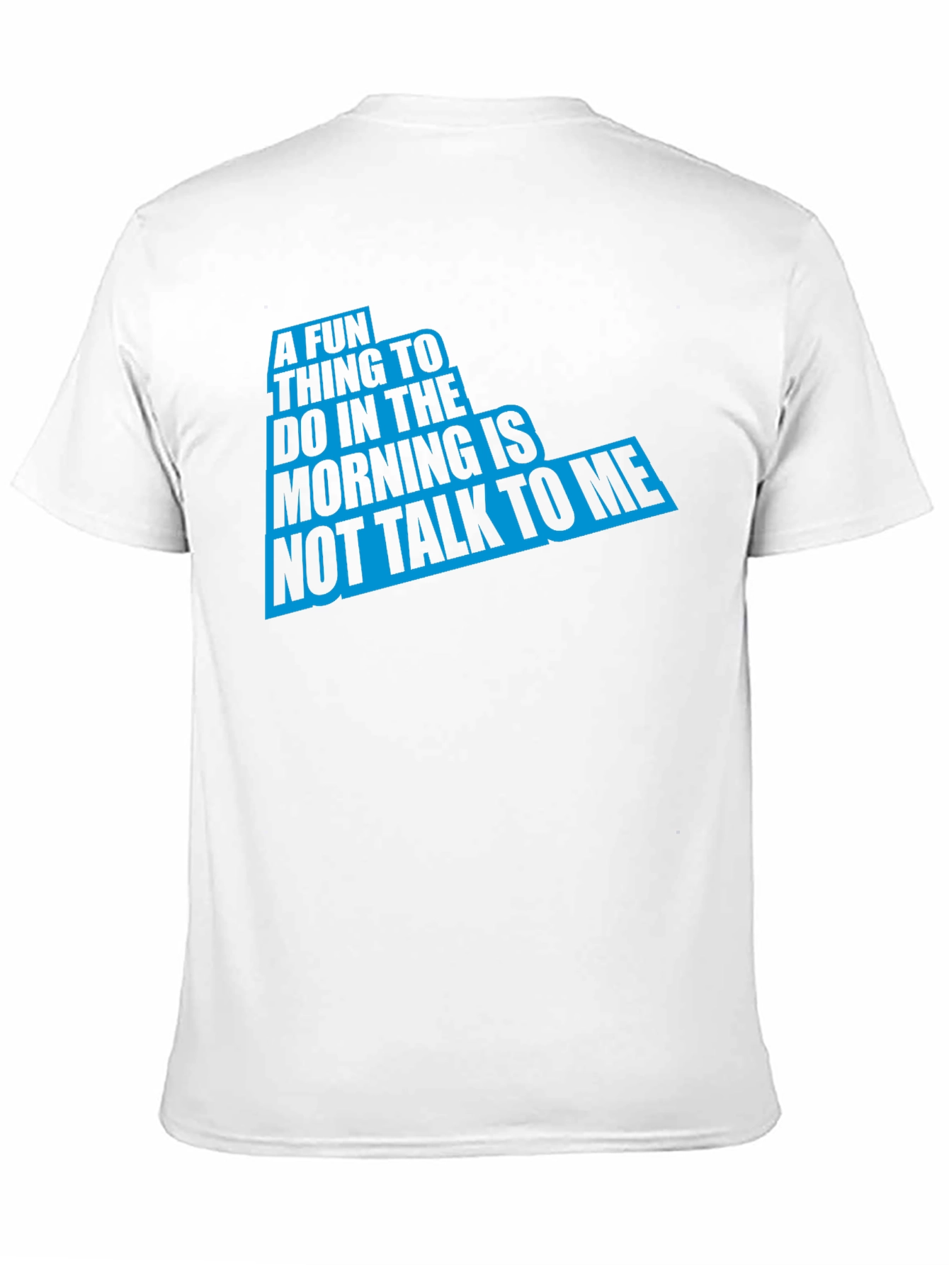 Black Funny Graphic Tee: 'A Fun Thing To Do In The Morning' Black T-Shirt view 11