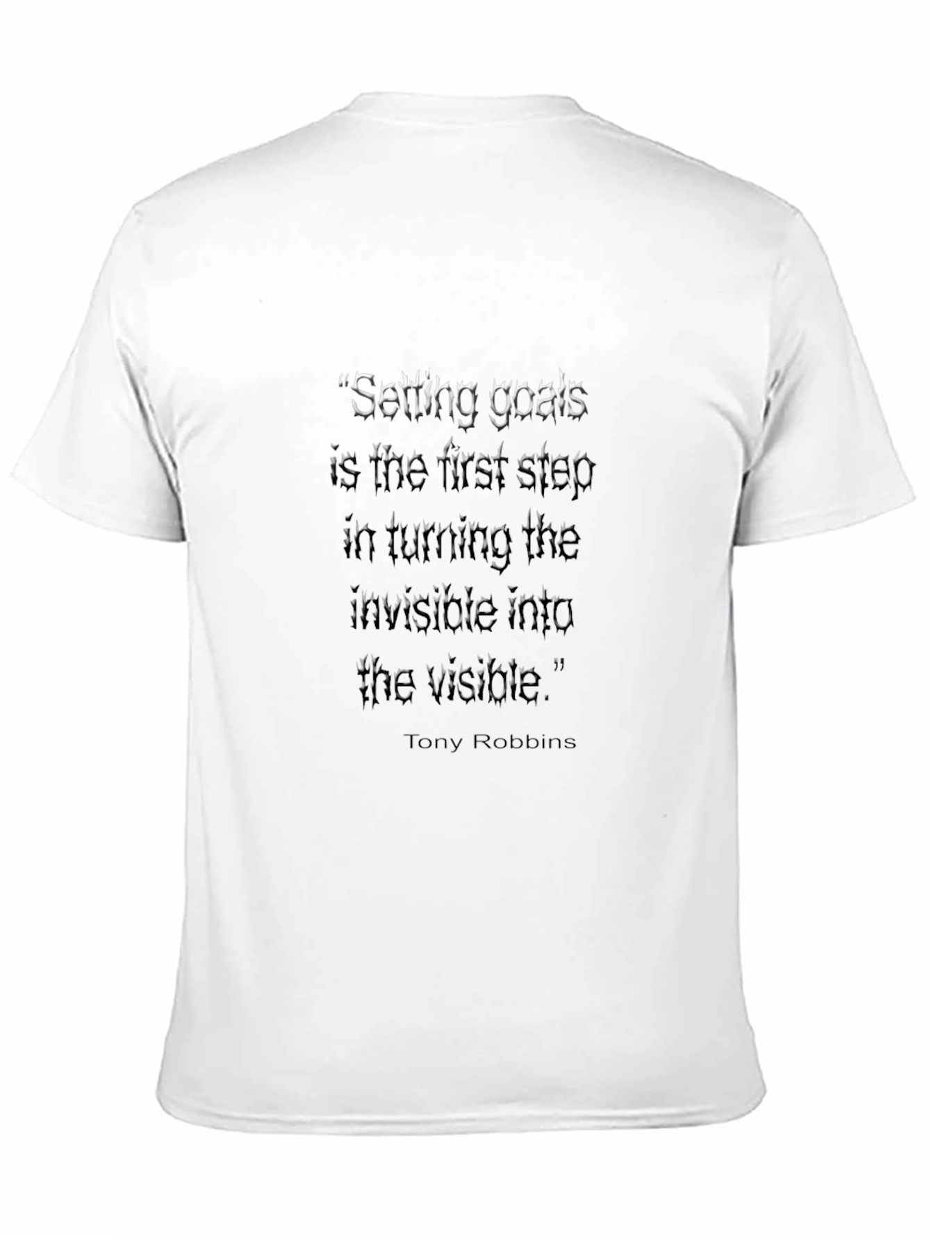 Motivational Quote T-Shirt: Tony Robbins Goals - 11