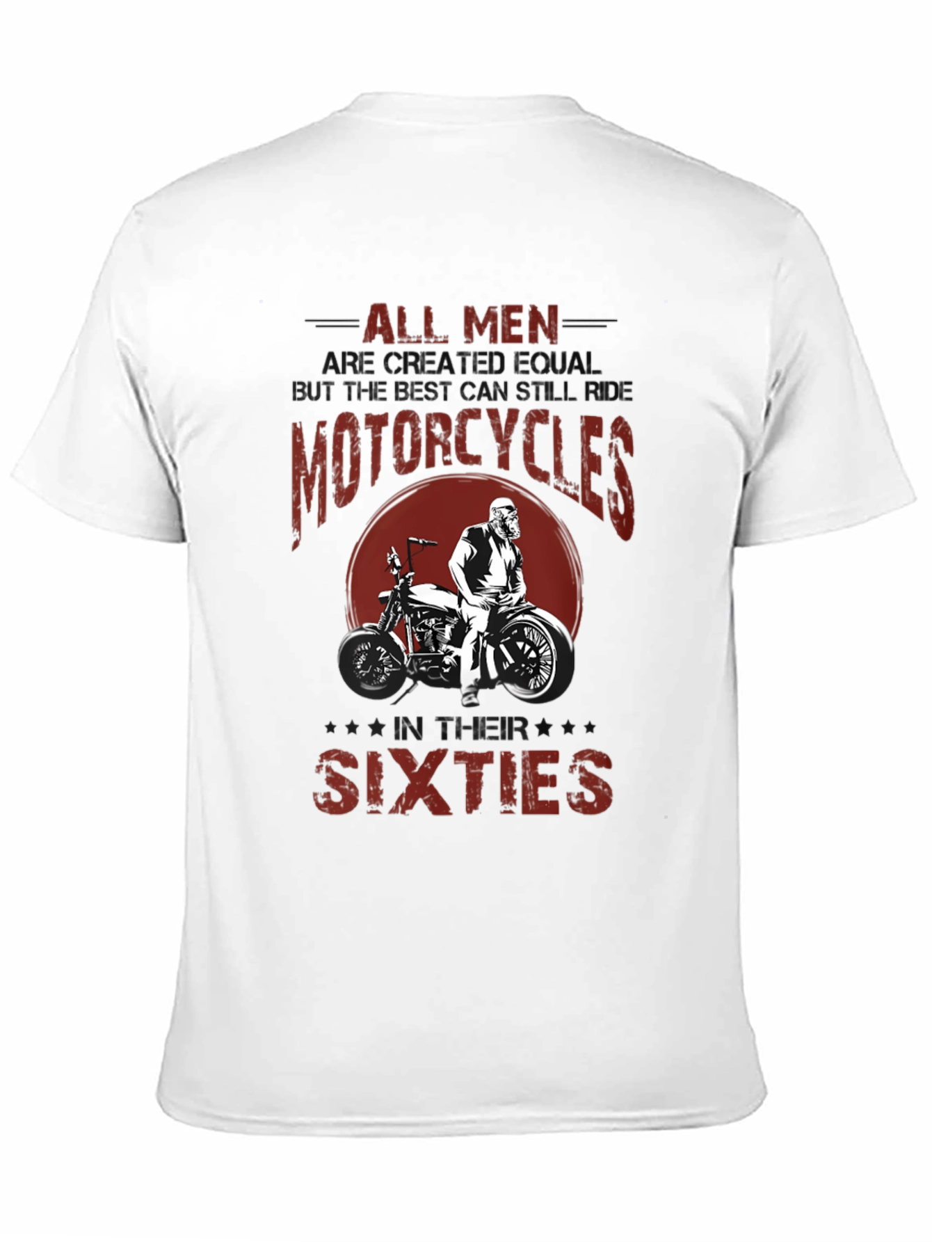 Black All Men Motorcycle Graphic T-Shirt view 11