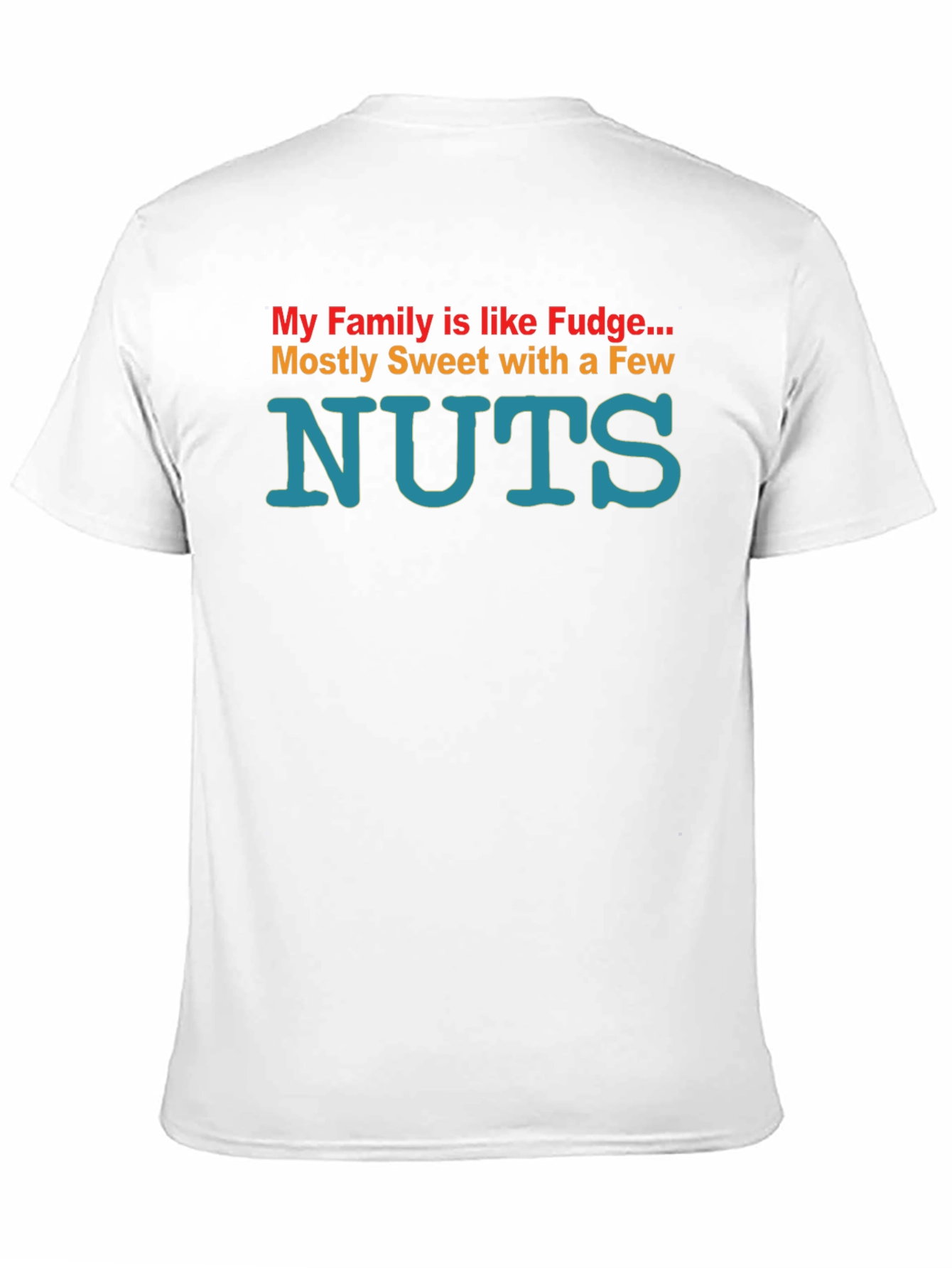 Black Funny "Family Like Fudge" Graphic Tee view 11