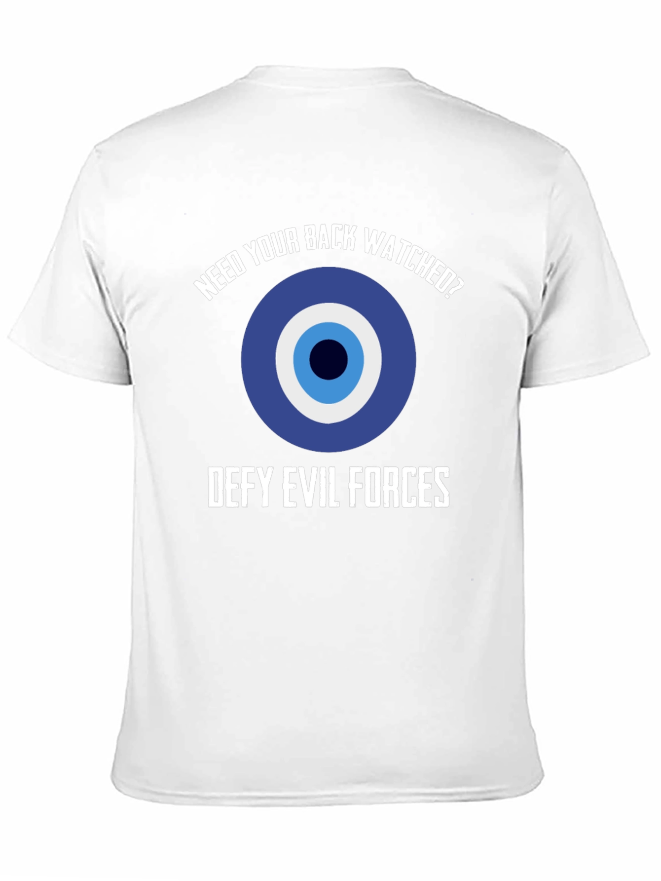 Black Evil Eye Protection T-Shirt - Defy Evil Forces! view 11