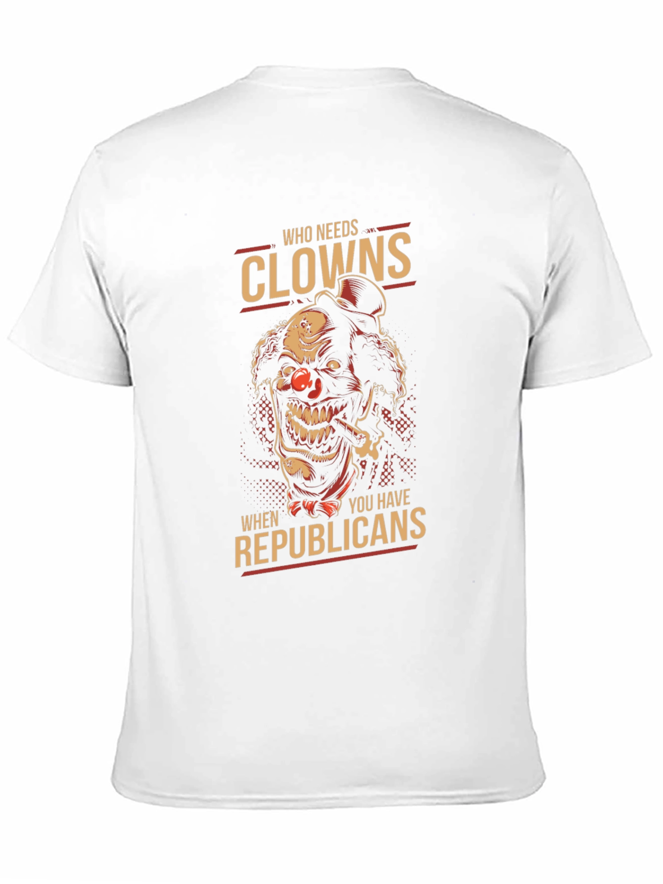 Black Clown vs Republicans Graphic Tee - Political Humor T-Shirt view 11