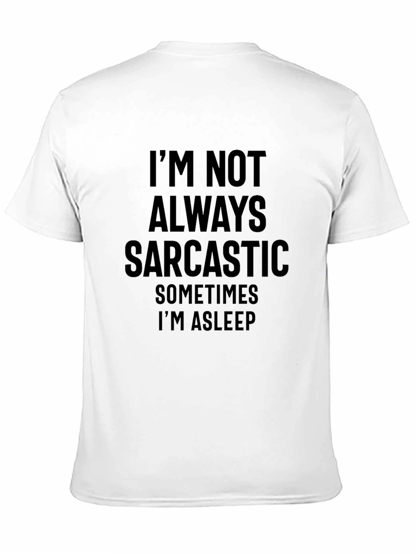 Black Sarcastic Asleep Graphic Tee view 11