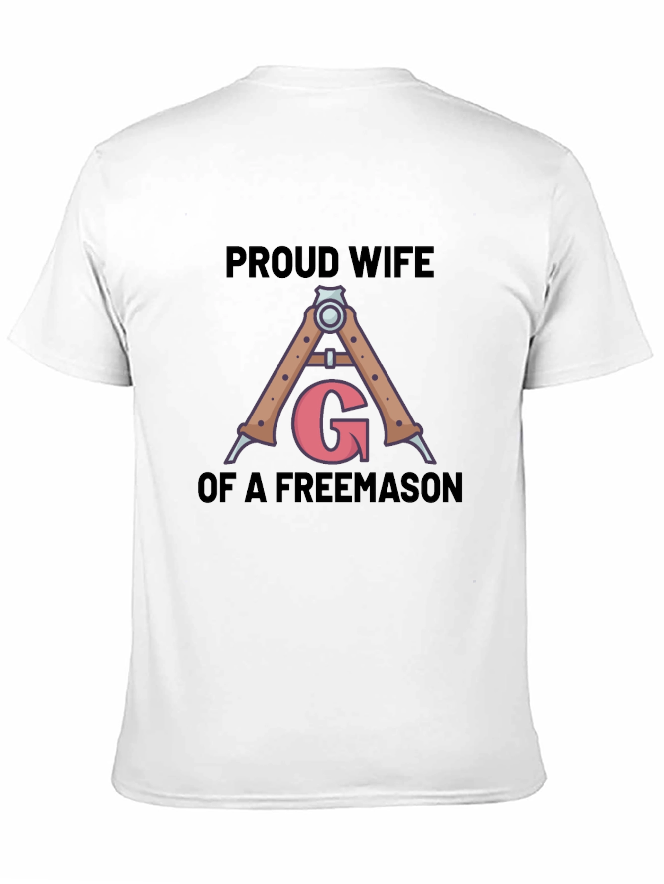 Black Proud Wife Freemason T-Shirt view 11