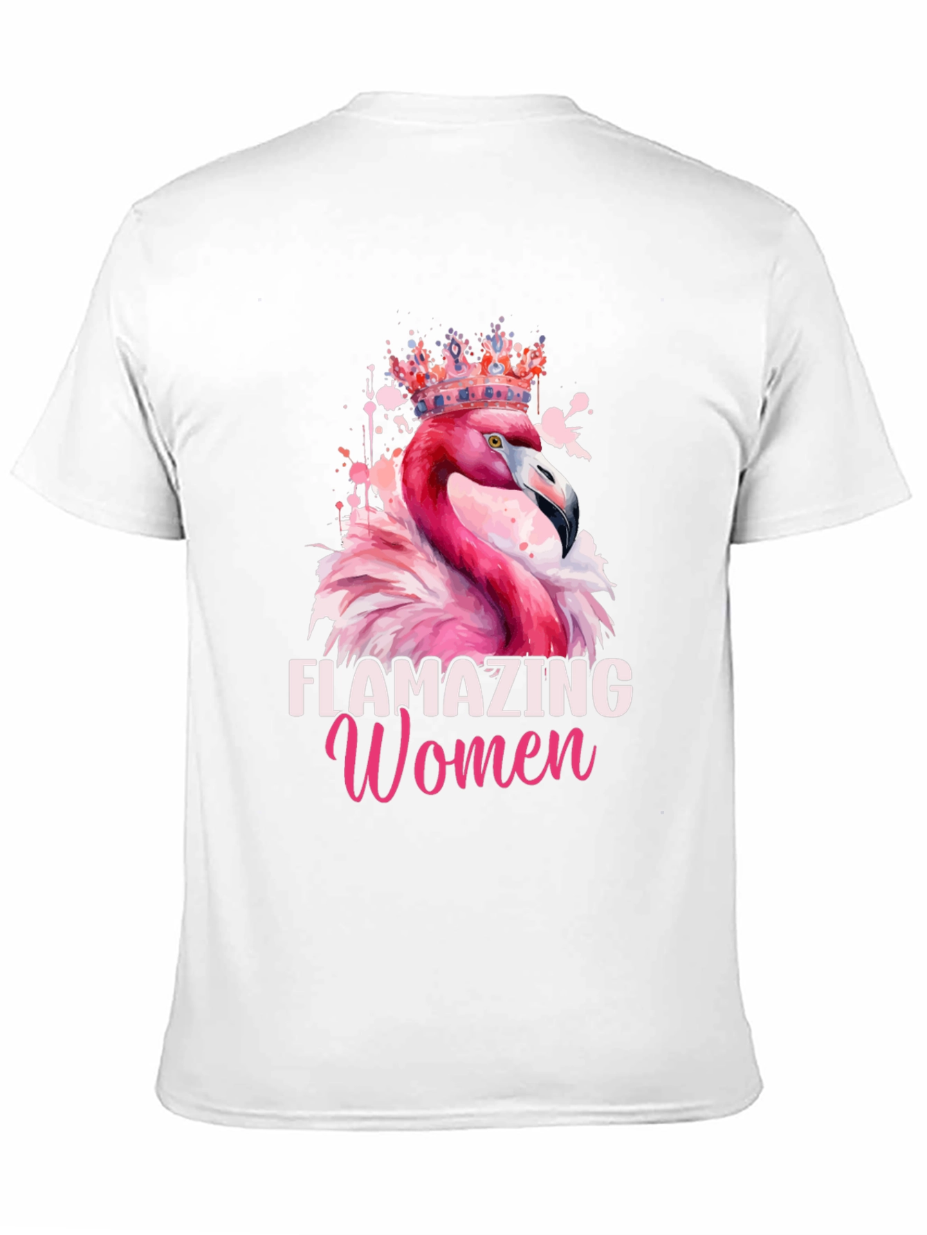 Black Flamazing Women Flamingo T-Shirt view 11