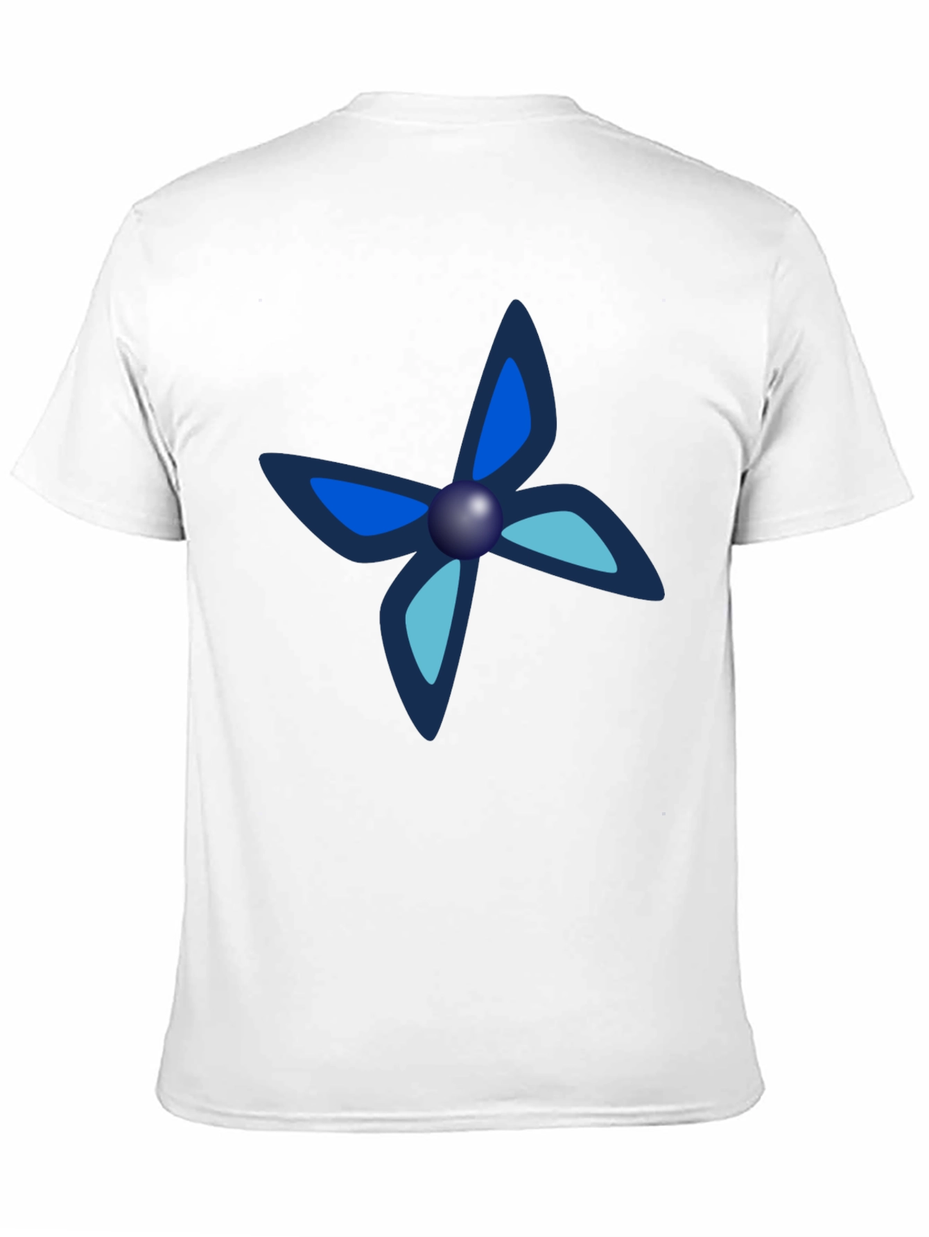 Black Black Tee with Unique Butterfly-Like Design view 11