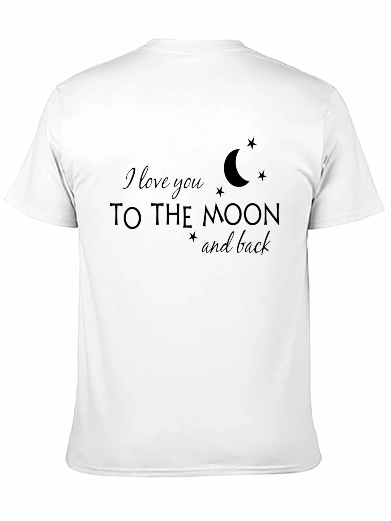 Black I Love You to the Moon and Back Graphic Tee view 11