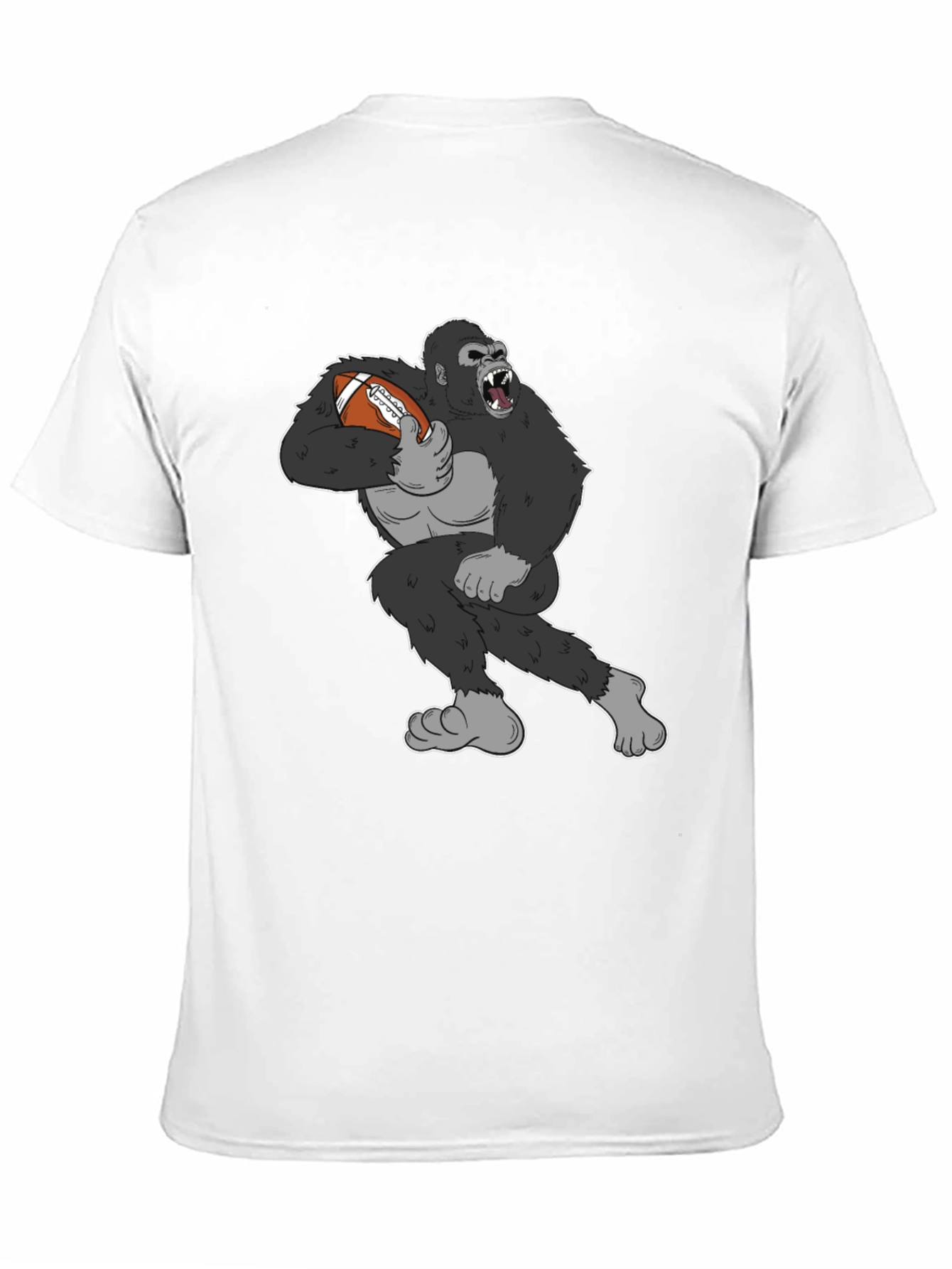 Black Gorilla Football T-Shirt - Black view 11
