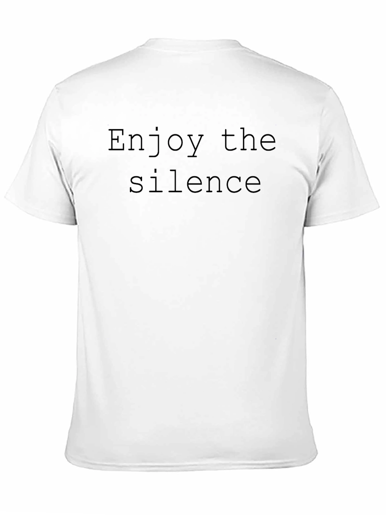 Black Enjoy the Silence T-Shirt - Classic Black Tee view 11