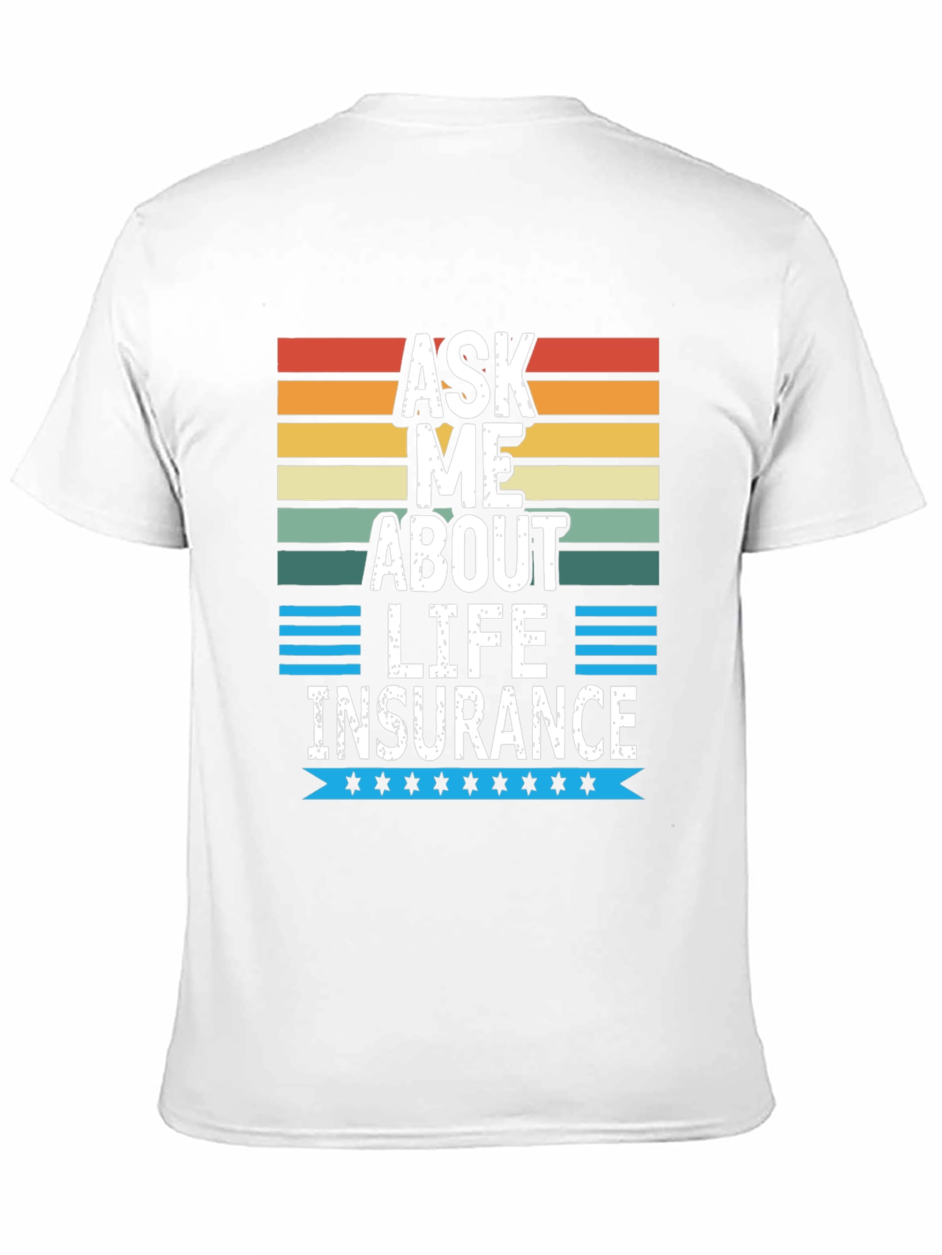 Black Ask Me About Life Insurance Graphic Tee view 11