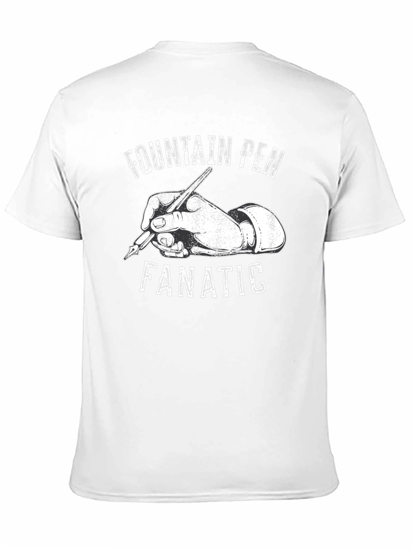 Black Fountain Pen Fanatic Graphic T-Shirt view 11