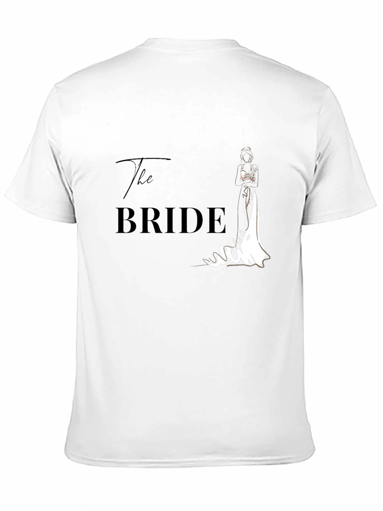 Black The Bride T-Shirt - Wedding Party Apparel view 11