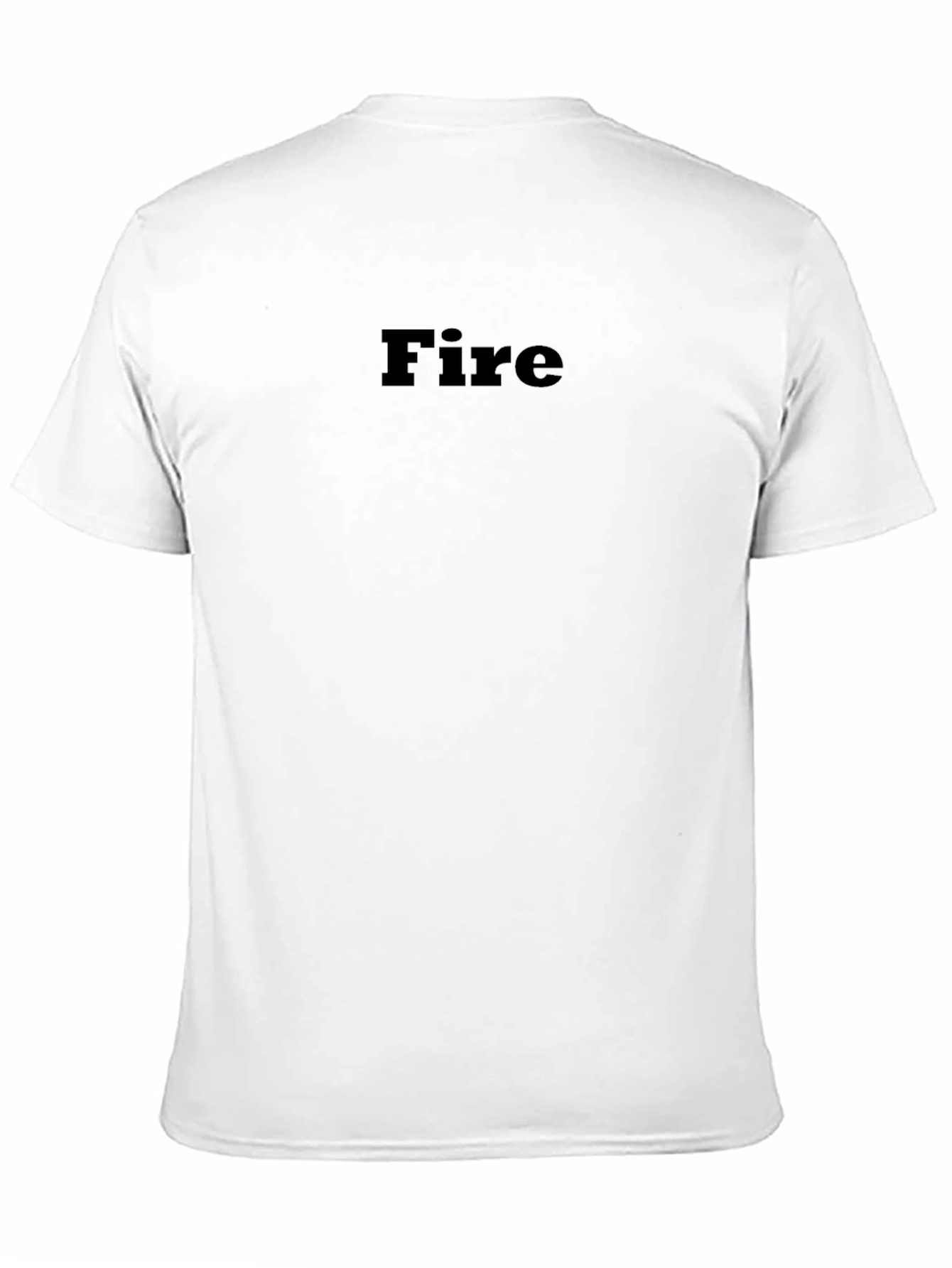 Black Fire Graphic T-Shirt - Black Crew Neck Tee view 11