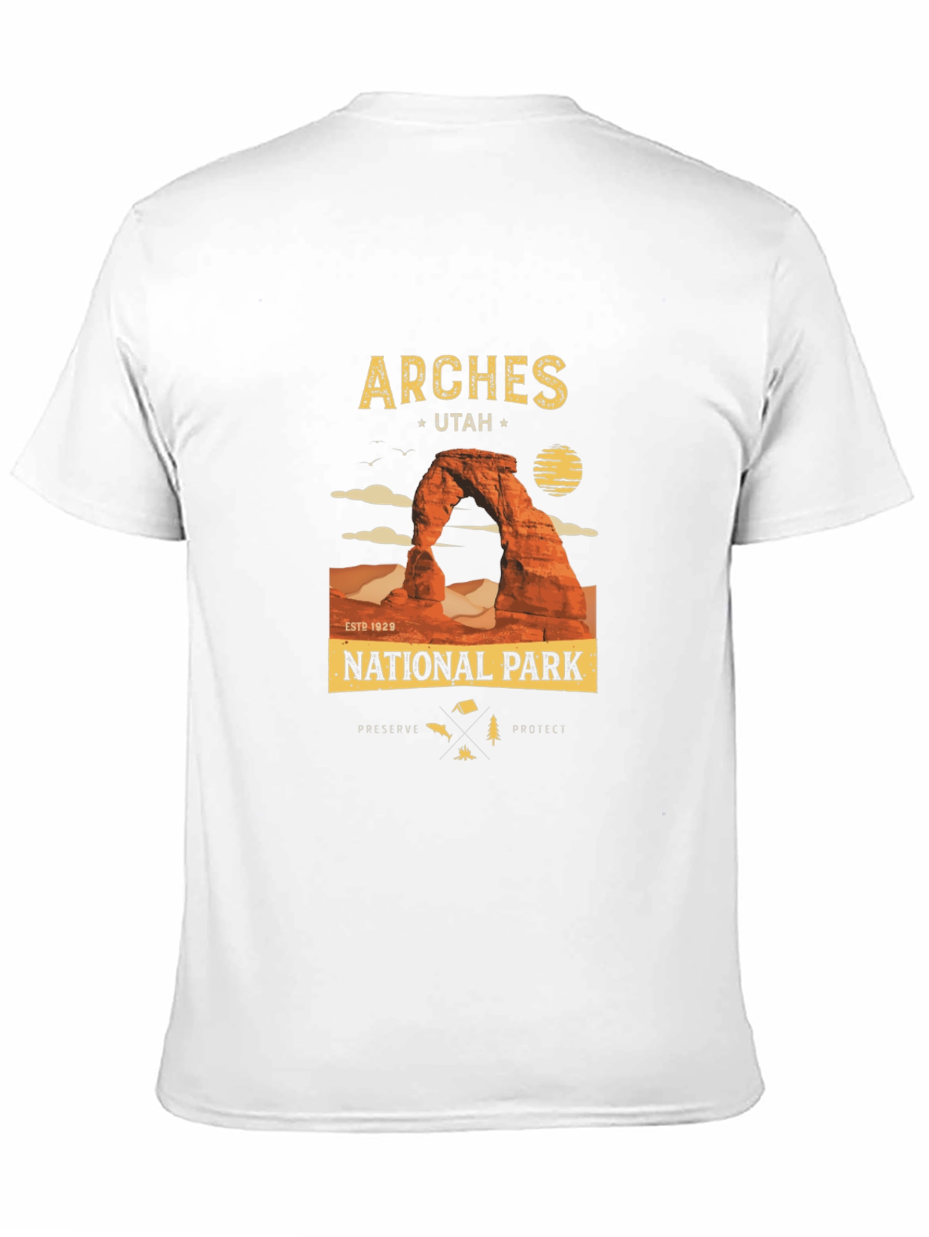 Black Arches National Park Black T-Shirt view 11