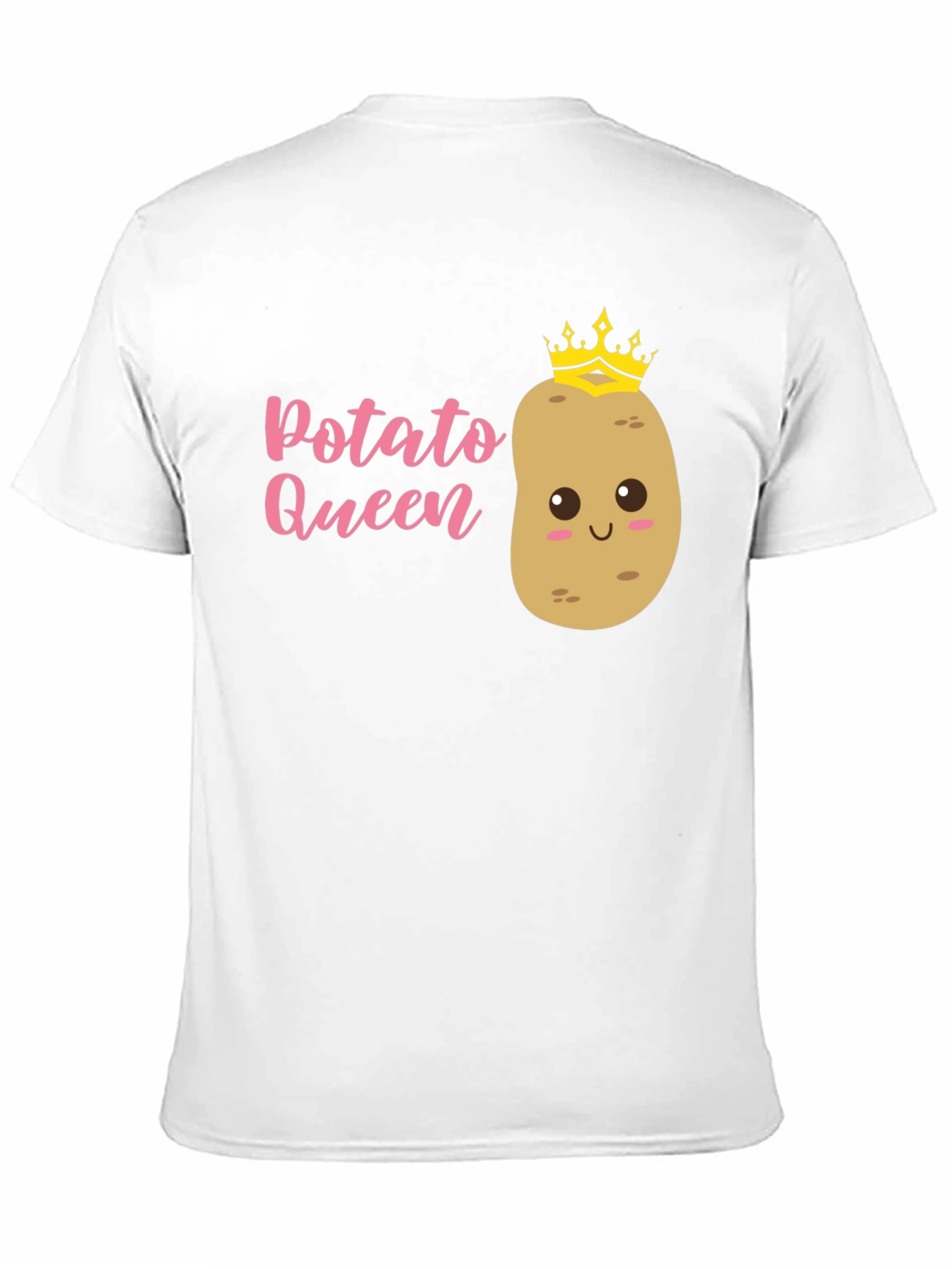 Black Potato Queen Graphic T-Shirt - Funny Novelty Tee view 11