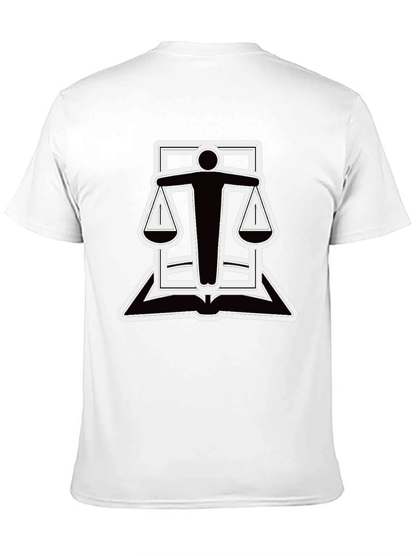 Black Scales of Justice T-Shirt - Law & Order Tee view 11