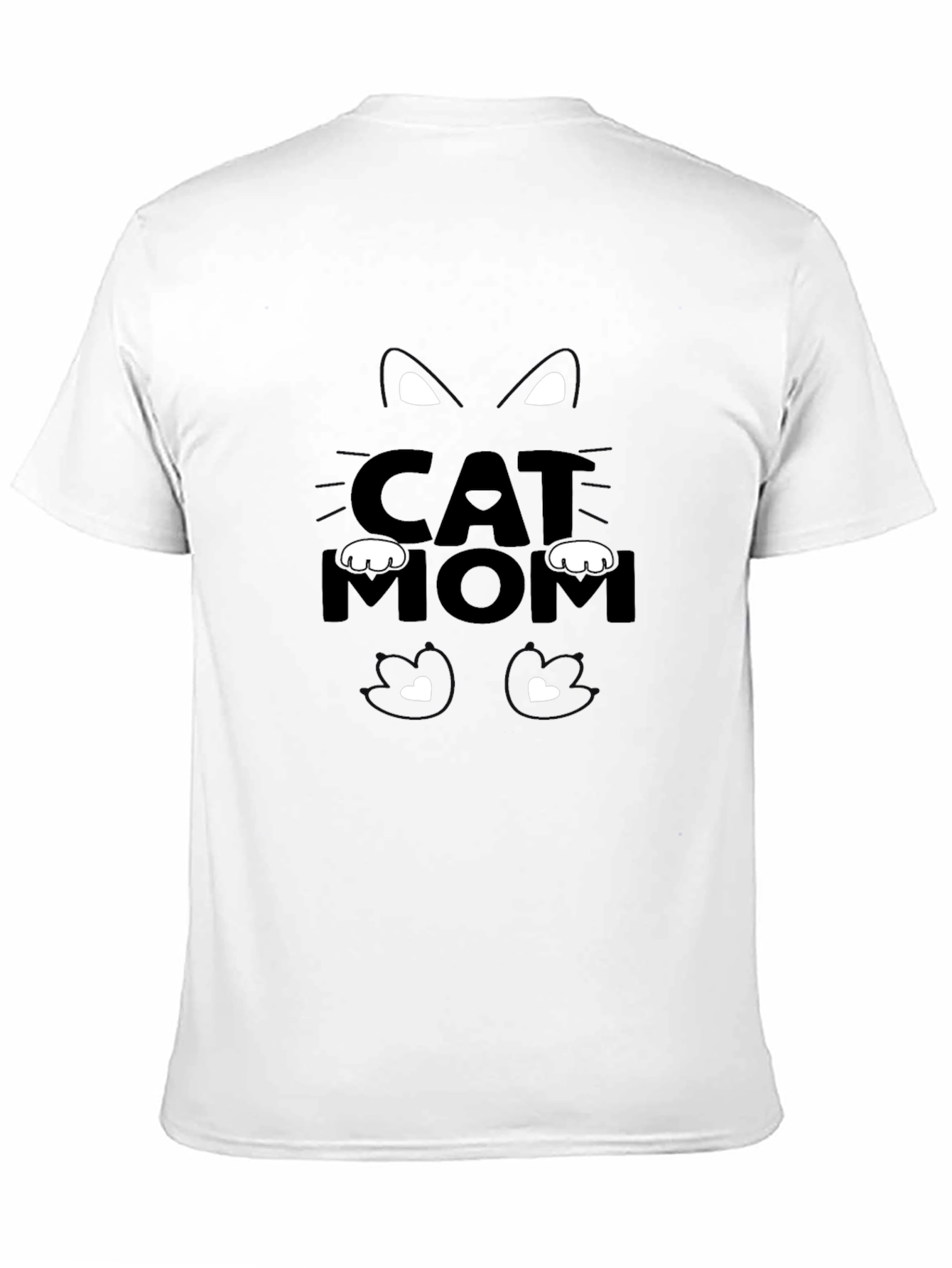 Black Cat Mom Black T-Shirt view 11