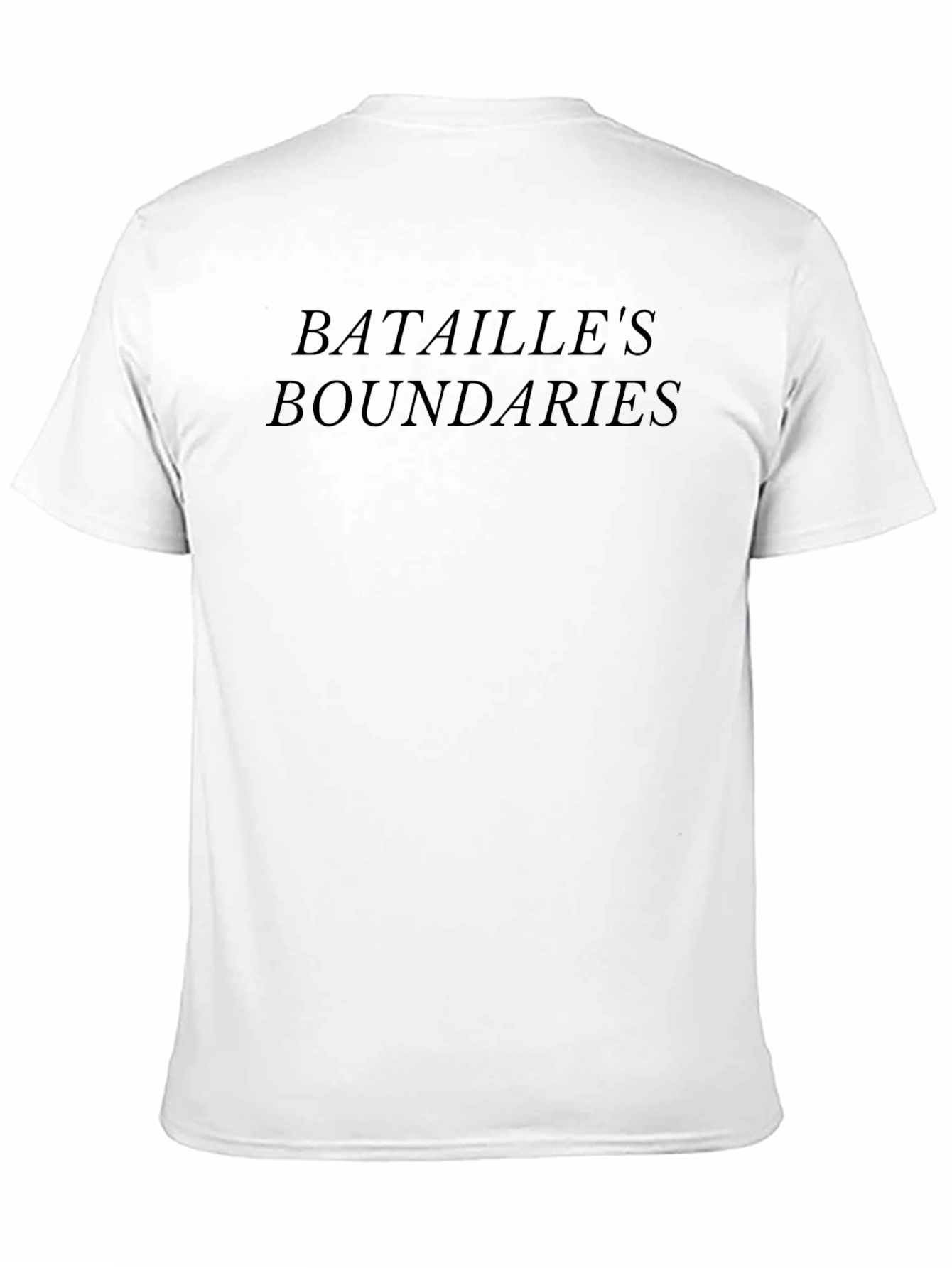 Black Bataille's Boundaries Graphic Tee - Soft Black Cotton view 11