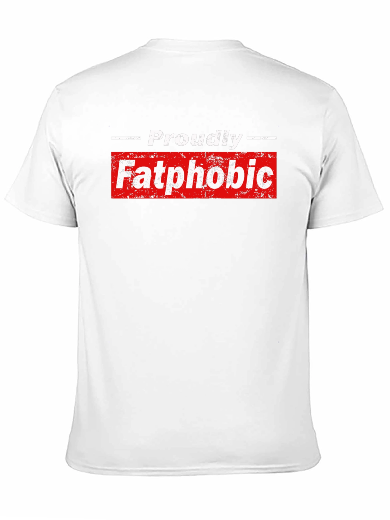 Black Proudly Fatphobic Graphic Tee - Bold Statement Shirt view 11