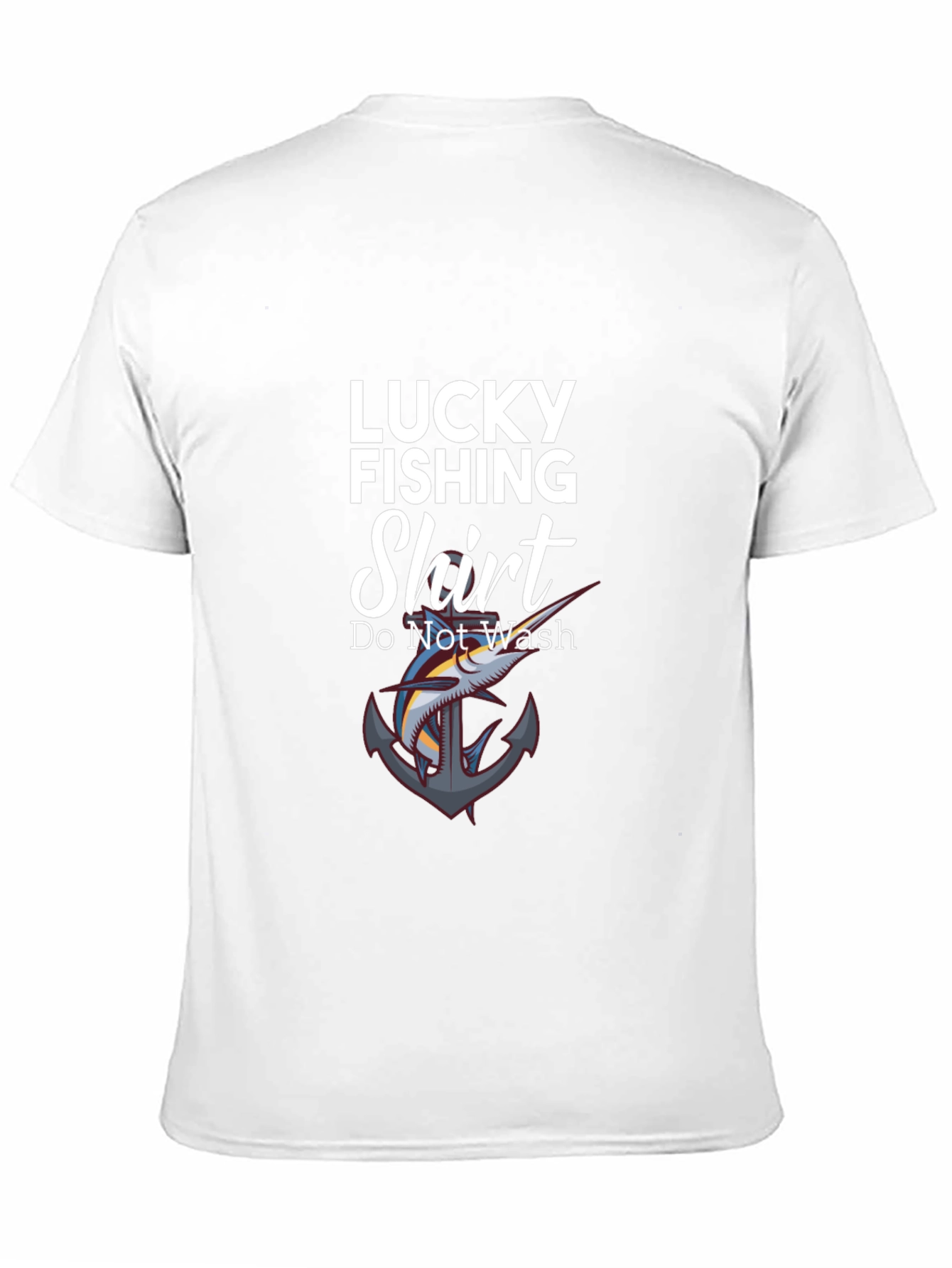 Black Lucky Fishing Shirt - Novelty Graphic Tee view 11