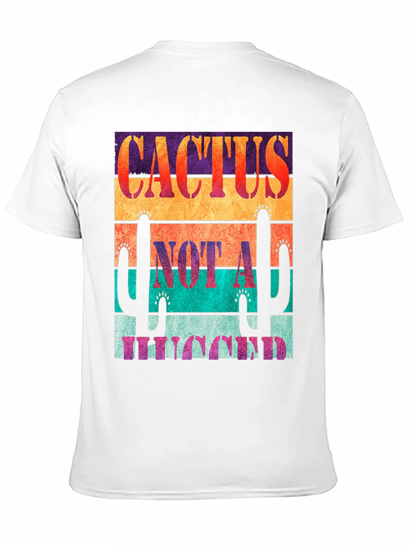 Black Cactus Not A Hugger Graphic Tee view 11