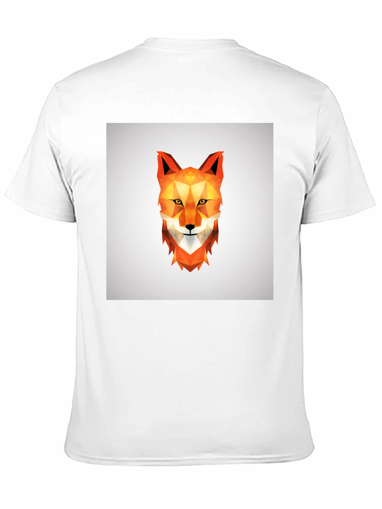 Black Geometric Fox Tee - Modern Graphic Print view 11