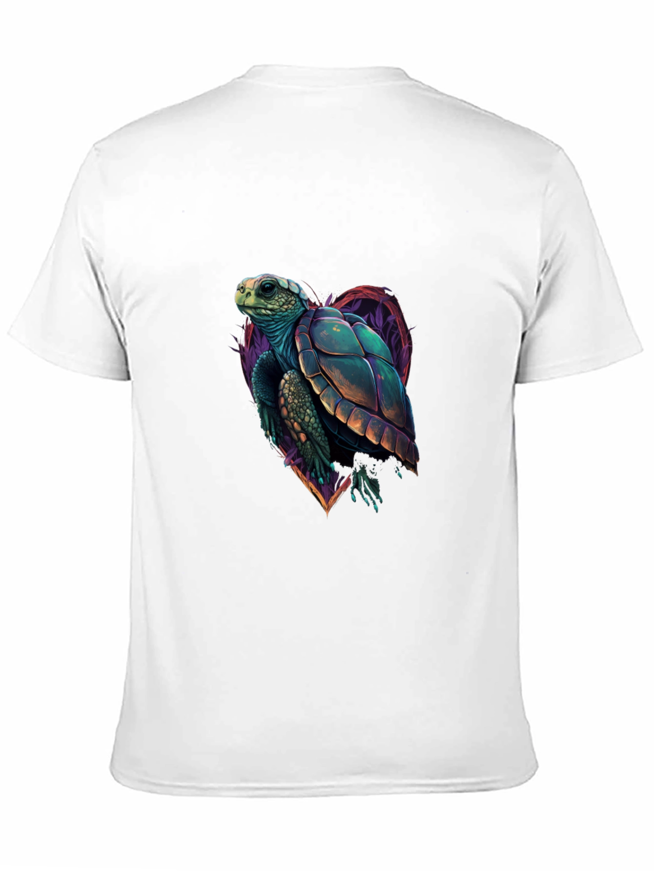 Black Sea Turtle Graphic Tee - Heart Turtle view 11