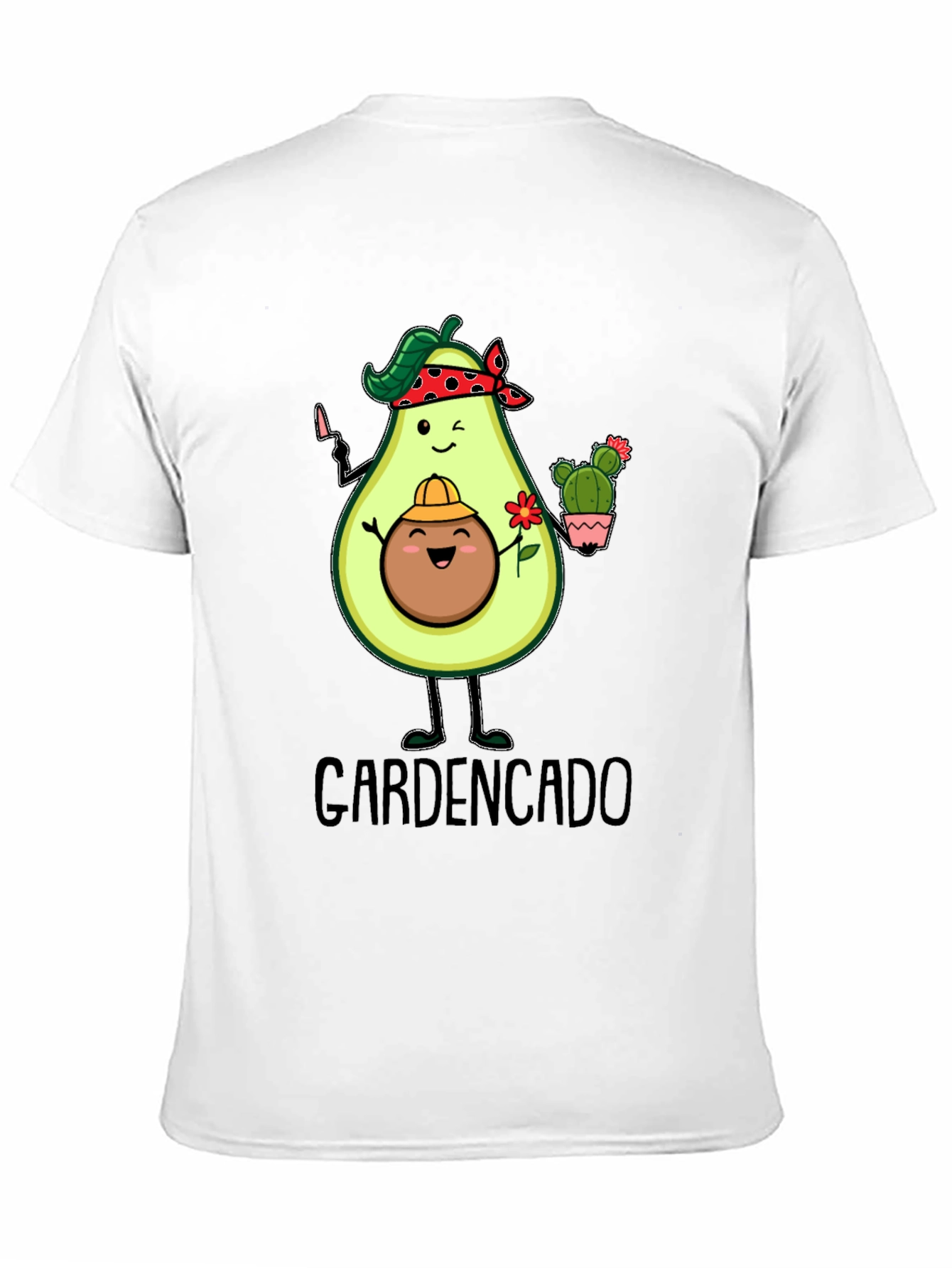 Black Gardencado Funny Avocado Gardener Black T-Shirt view 11