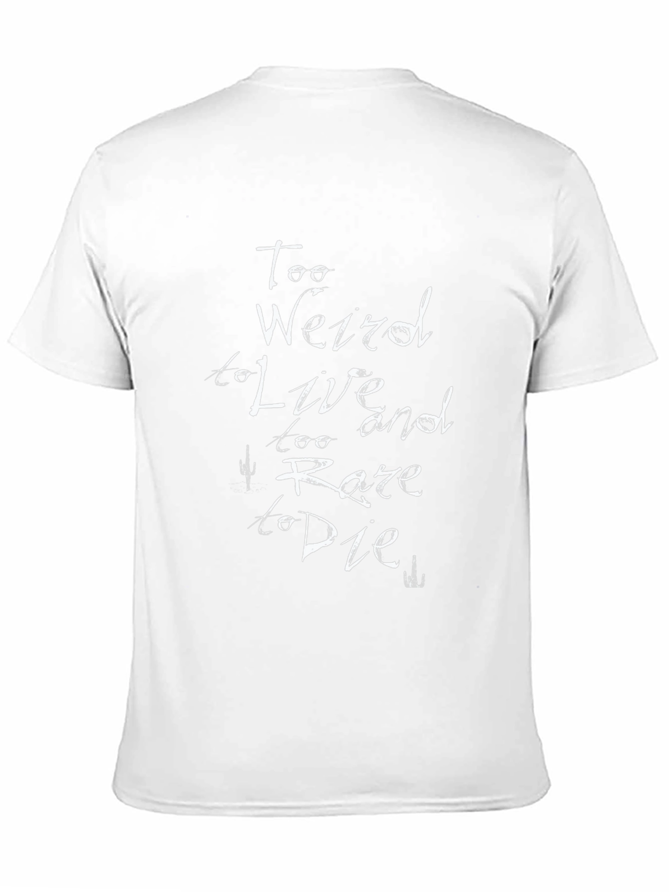 Black Too Weird to Live T-Shirt - Black Graphic Tee view 11