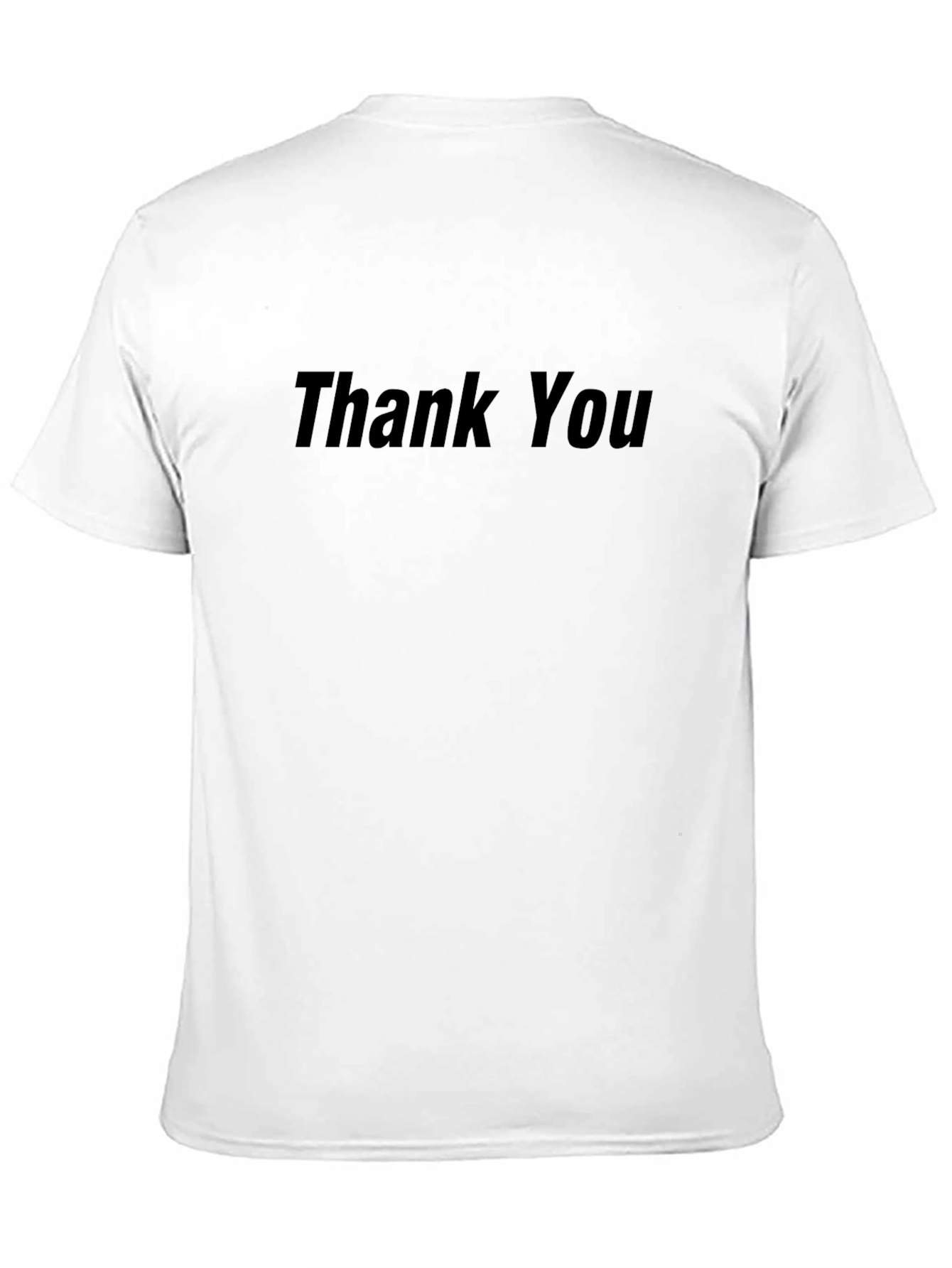 Black Thank You Black Graphic T-Shirt view 11
