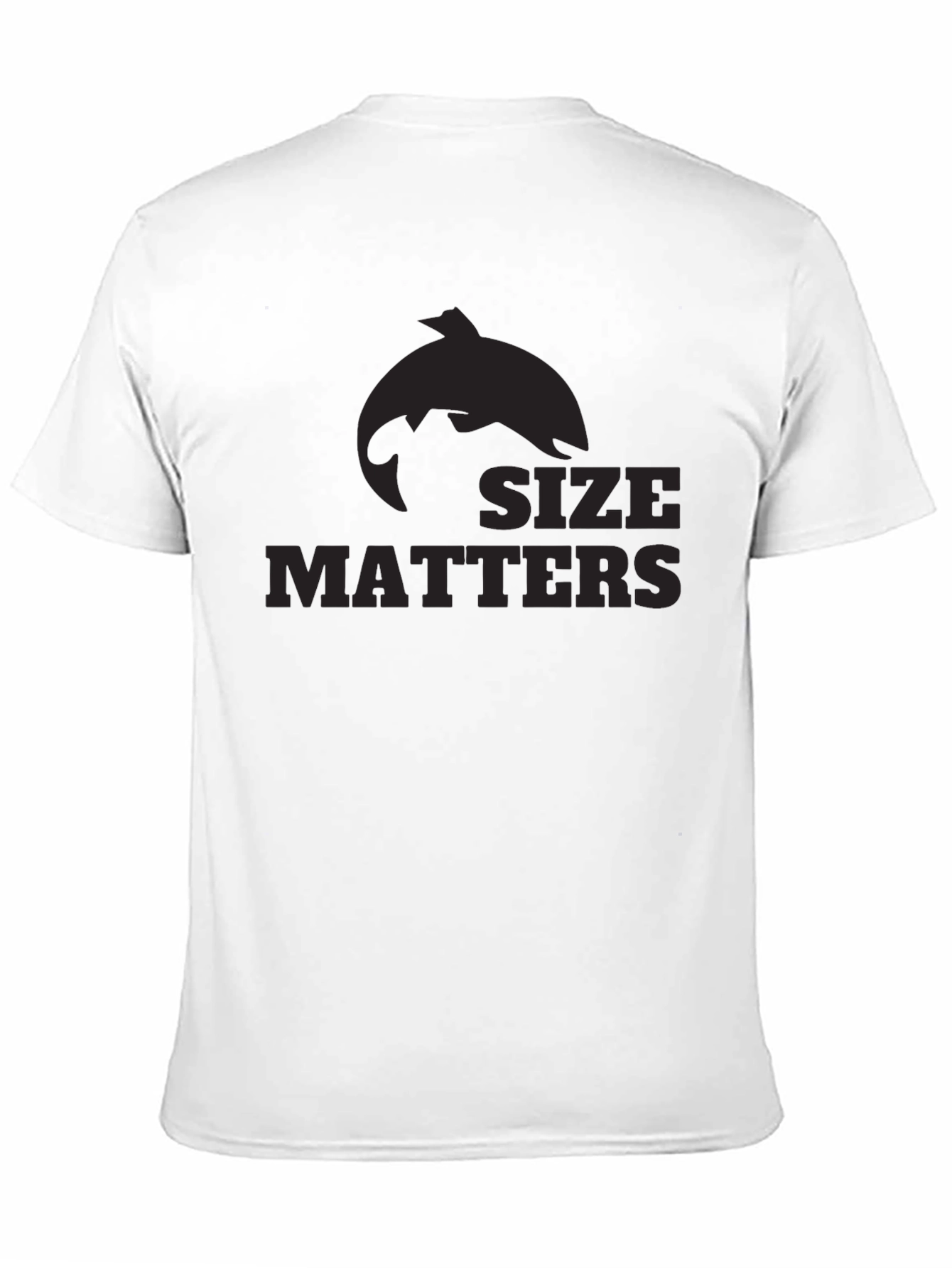 Black Size Matters Funny T-Shirt view 11
