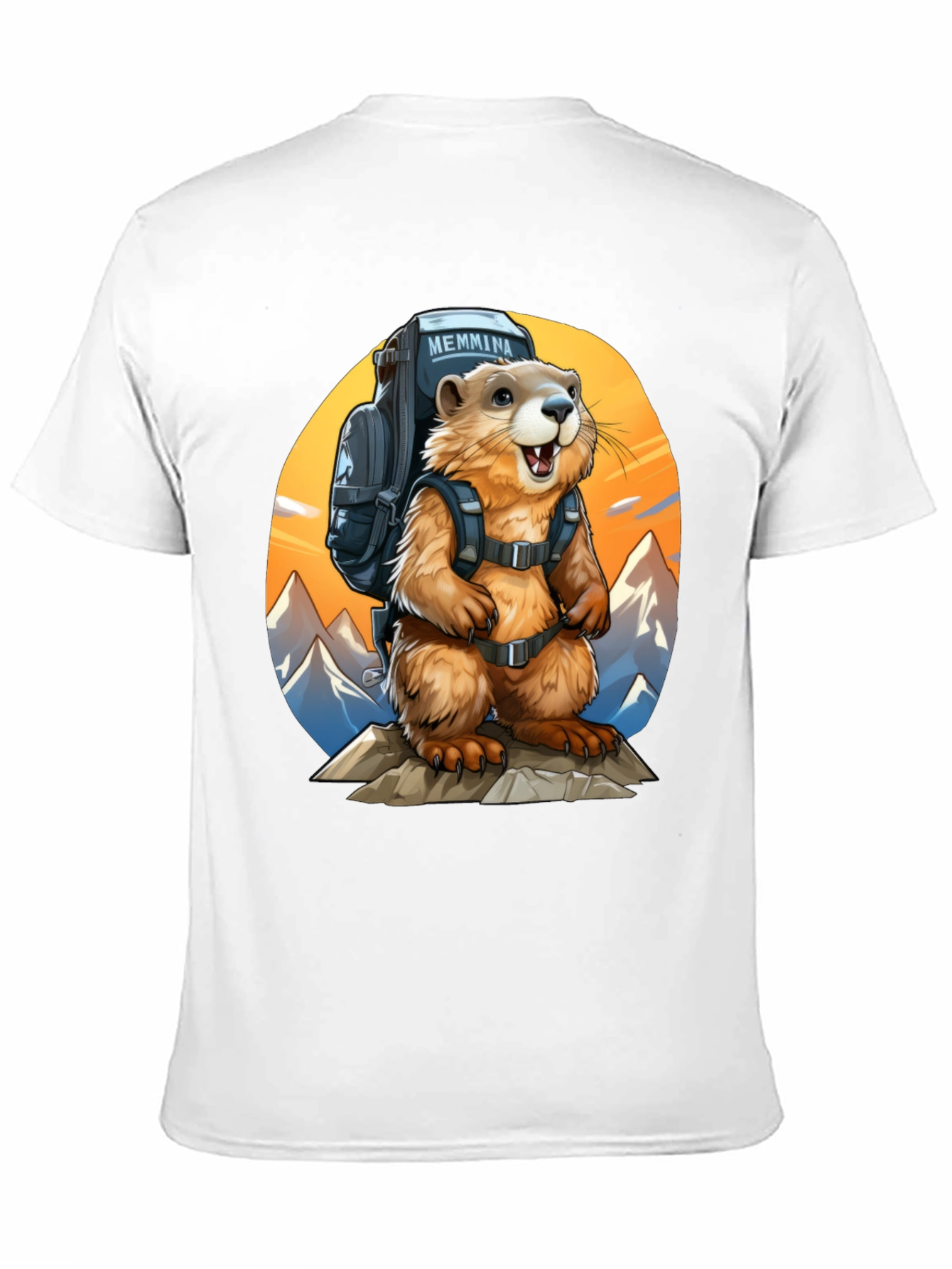 Black Hiking Marmot T-Shirt - Adventure Ready view 11