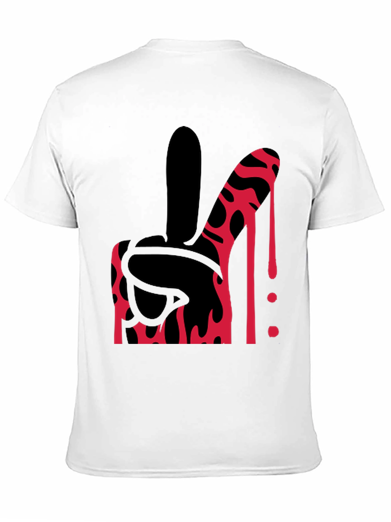 Bloody Middle Finger Graphic Tee - Bold Statement Shirt - 11
