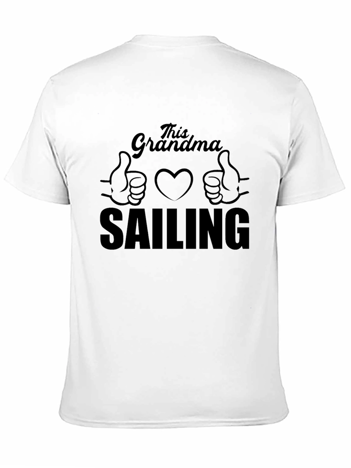 Black This Grandma Sailing T-Shirt - Black, Comfortable Fit view 11