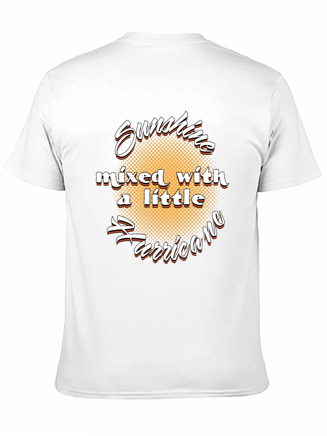 Black Sunshine Hurricane Graphic T-Shirt - Black Cotton Tee view 11