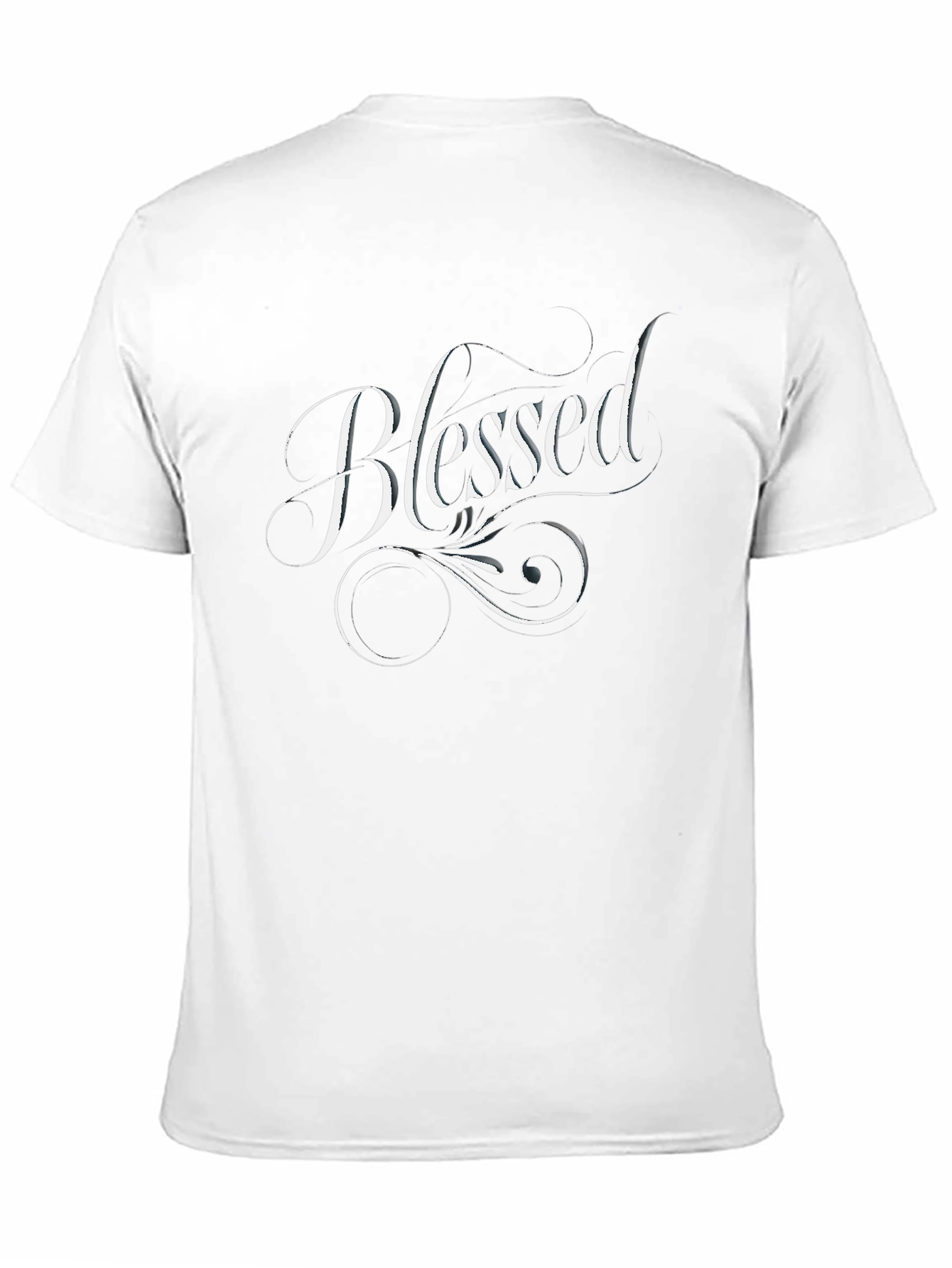 Black Blessed Graphic Tee - Stylish Men's Black T-Shirt view 11