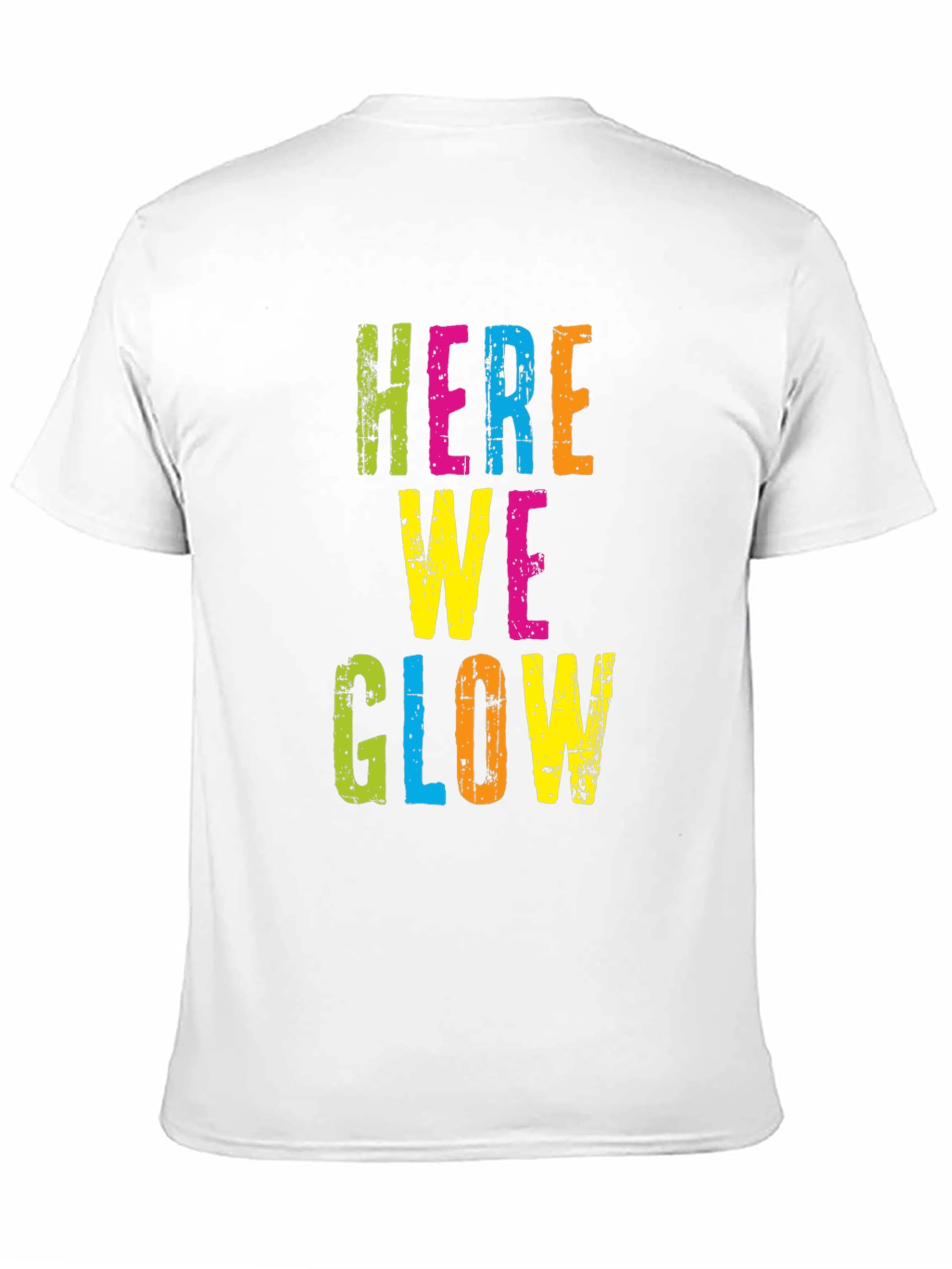 Black Here We Glow Graphic Tee - Party Ready T-Shirt view 11