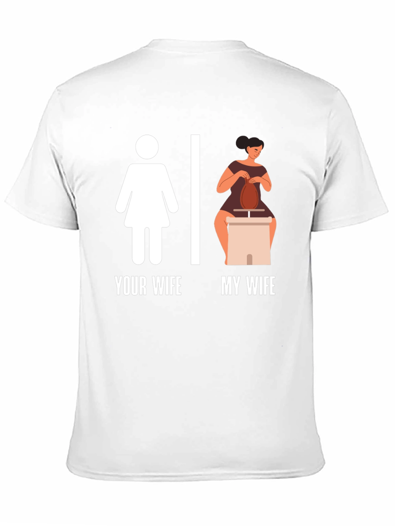 Black Your Wife My Wife T-Shirt Funny Pottery Graphic Tee view 11