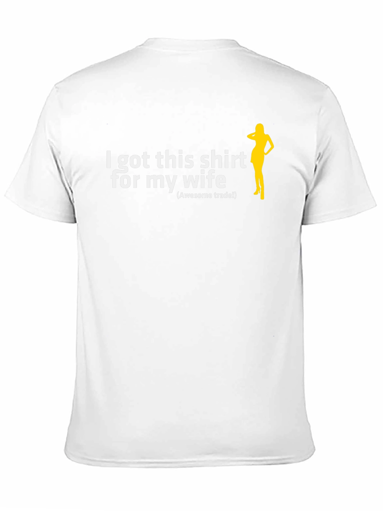 Black Humorous 'I Got This Shirt for My Wife' Graphic Tee view 11