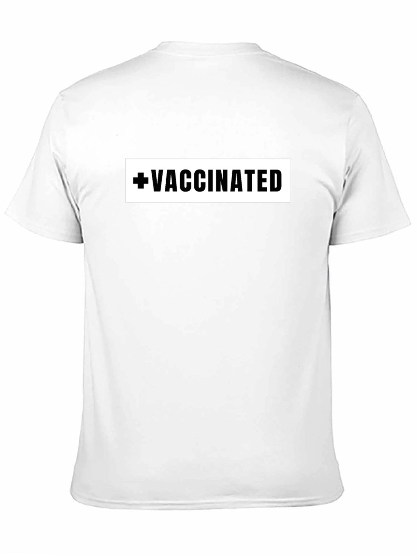Black Vaccinated T-Shirt - Show Your Status! view 11