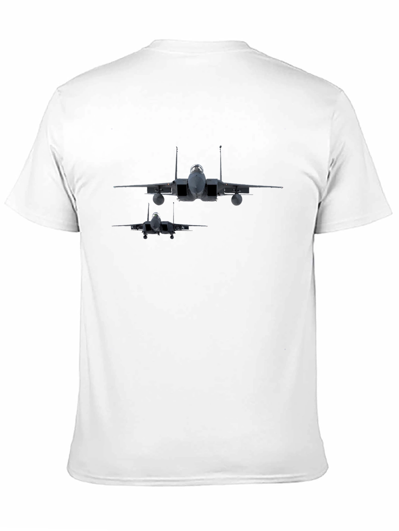 Black Jet Fighter Graphic Print Tee - Black view 11