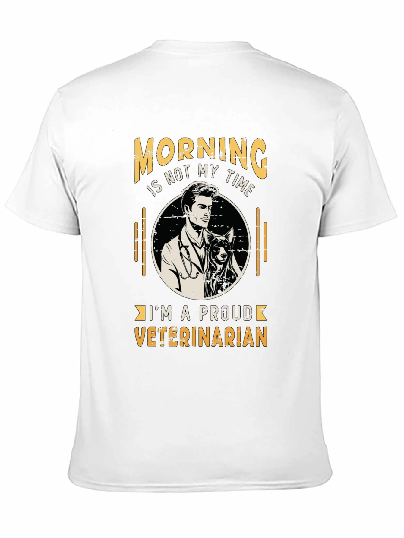 Black Proud Veterinarian T-Shirt view 11