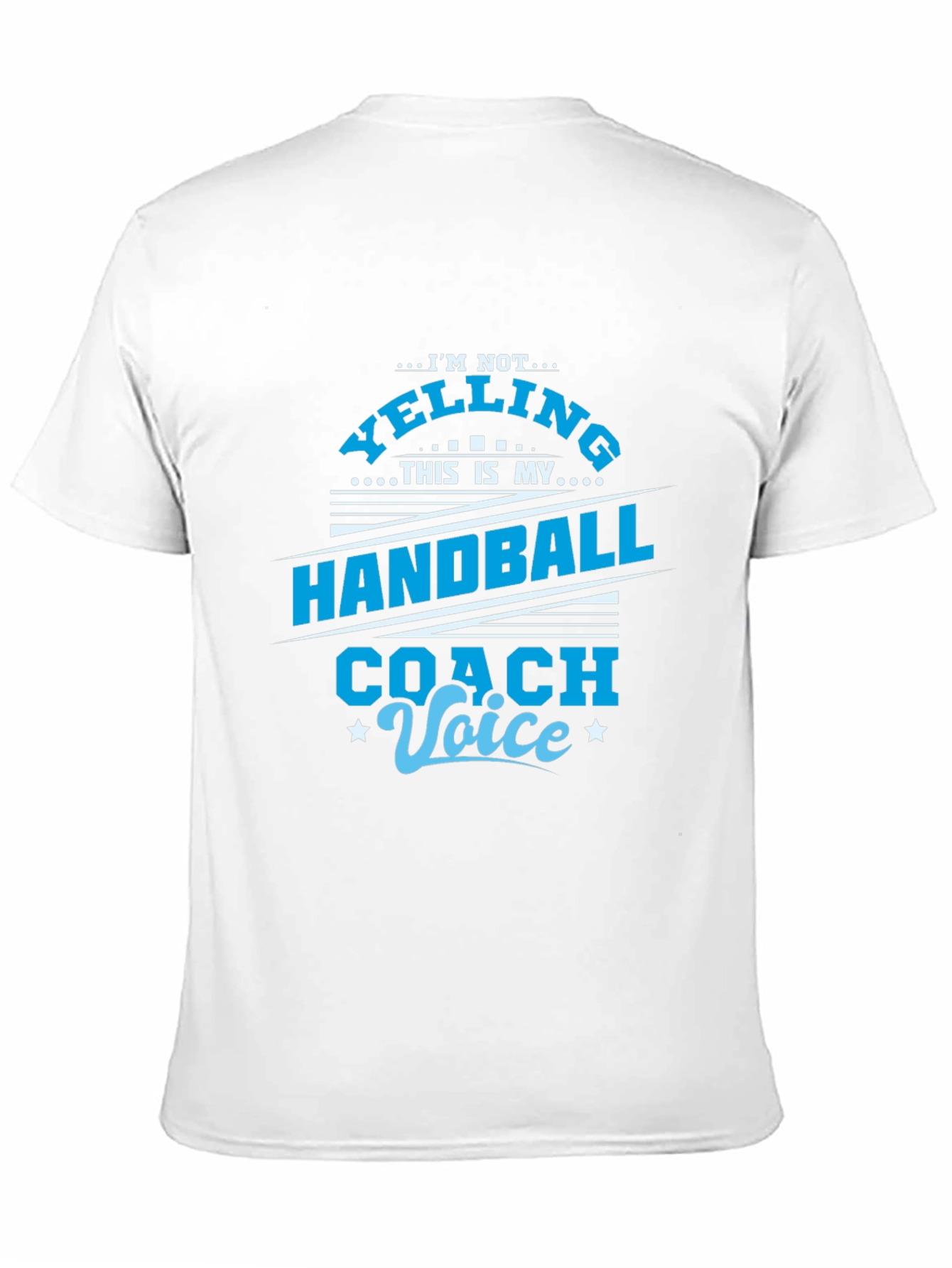 Black Handball Coach Voice T-Shirt - Funny Sports Tee view 11
