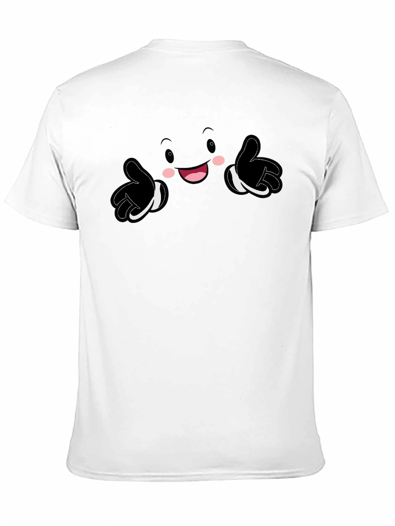 Black Fun Cartoon Character Graphic Print Black T-Shirt view 11