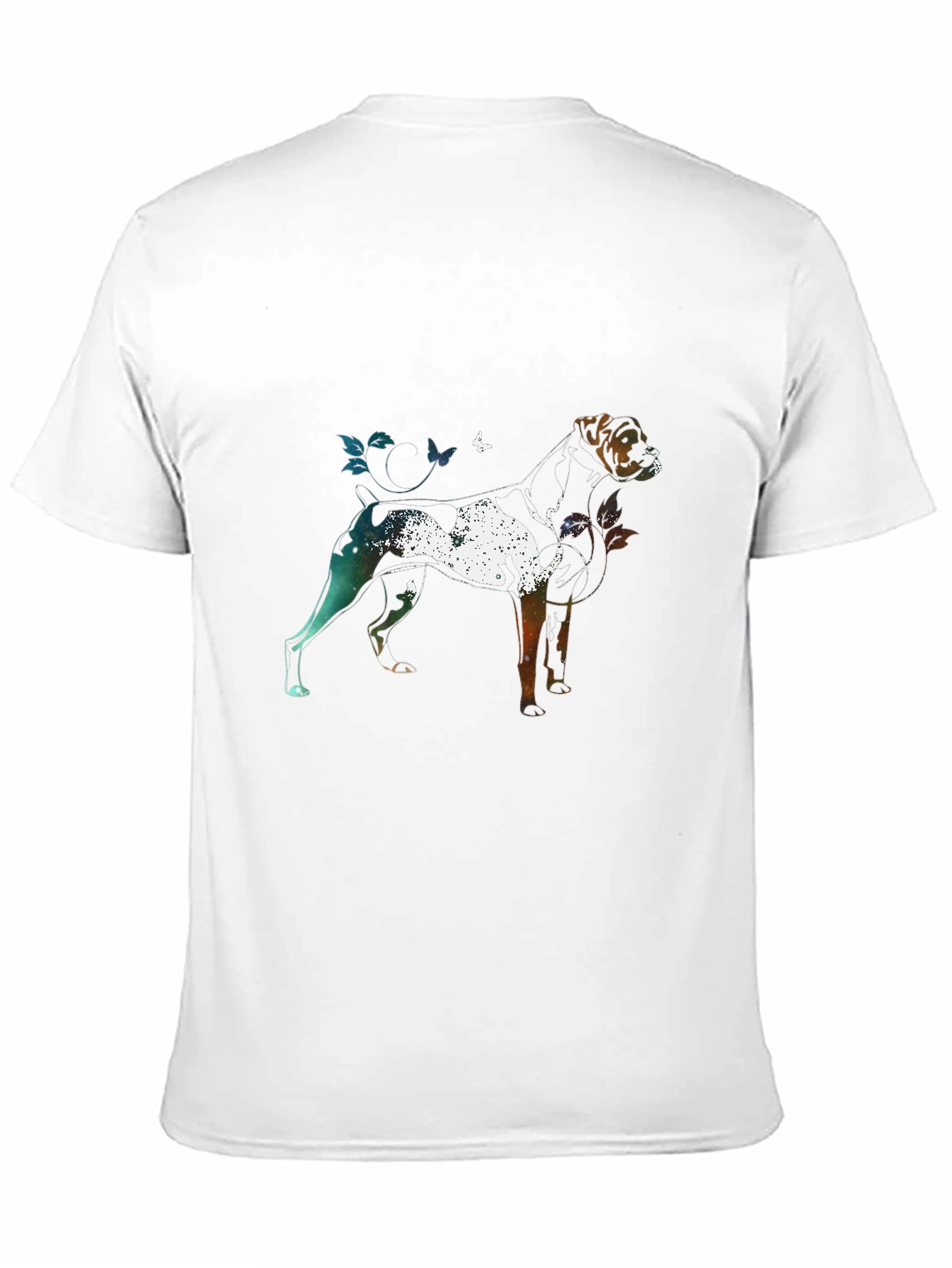 Black Dog Silhouette Art Graphic T-Shirt view 11