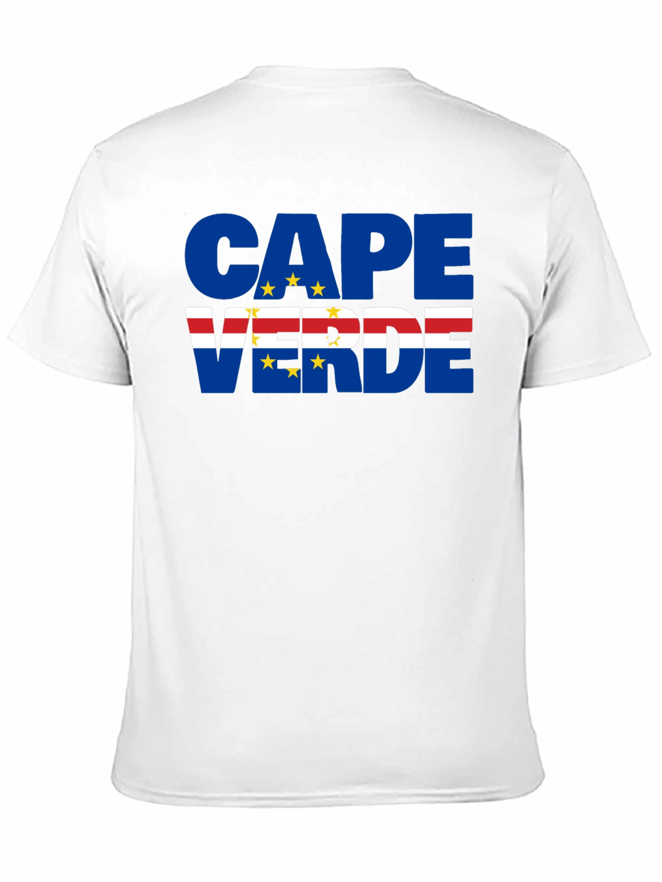 Cape Verde Flag T-Shirt Black - 11
