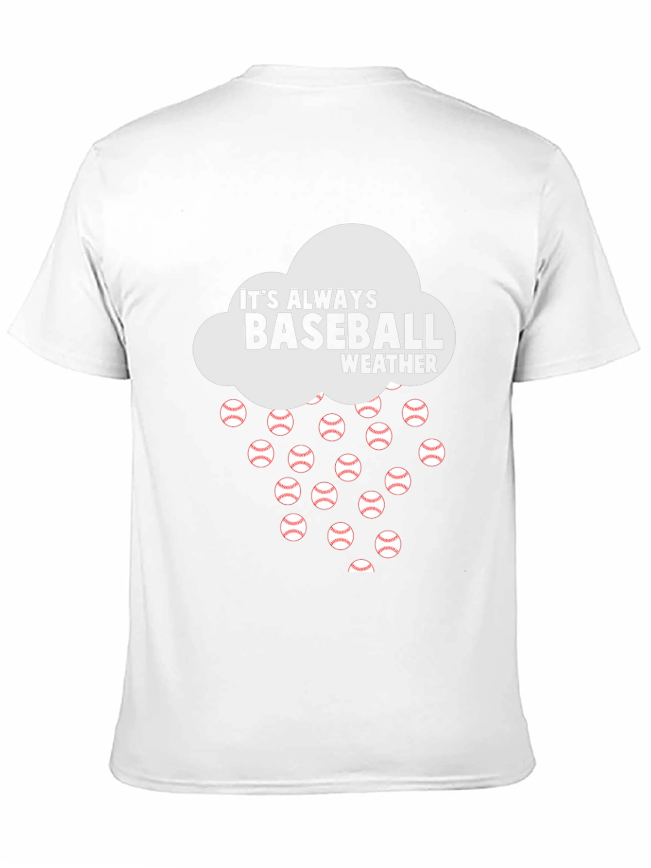 Black It's Always Baseball Weather T-Shirt view 11
