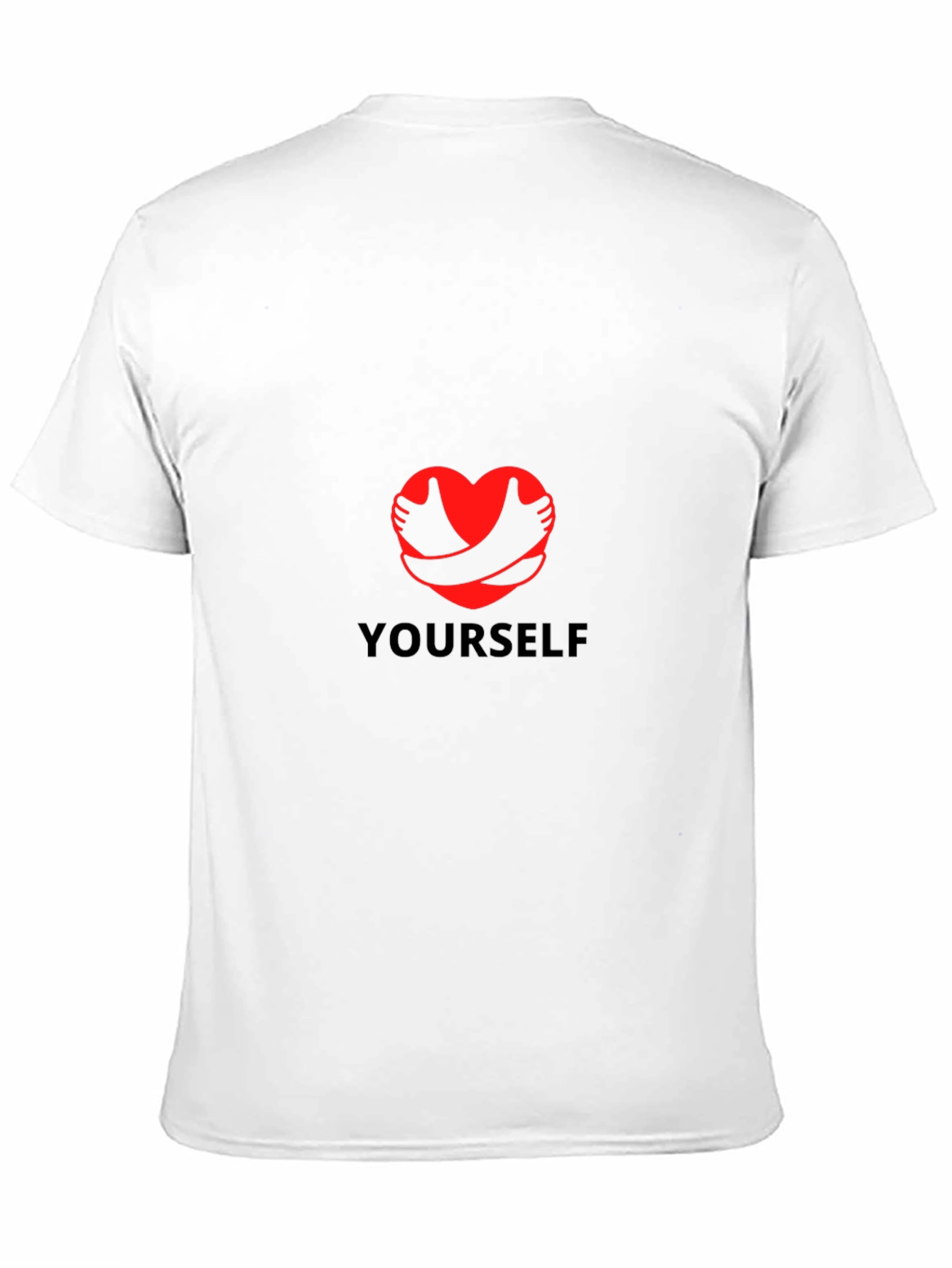 Black Love Yourself Graphic T-Shirt - Black Cotton Tee view 11