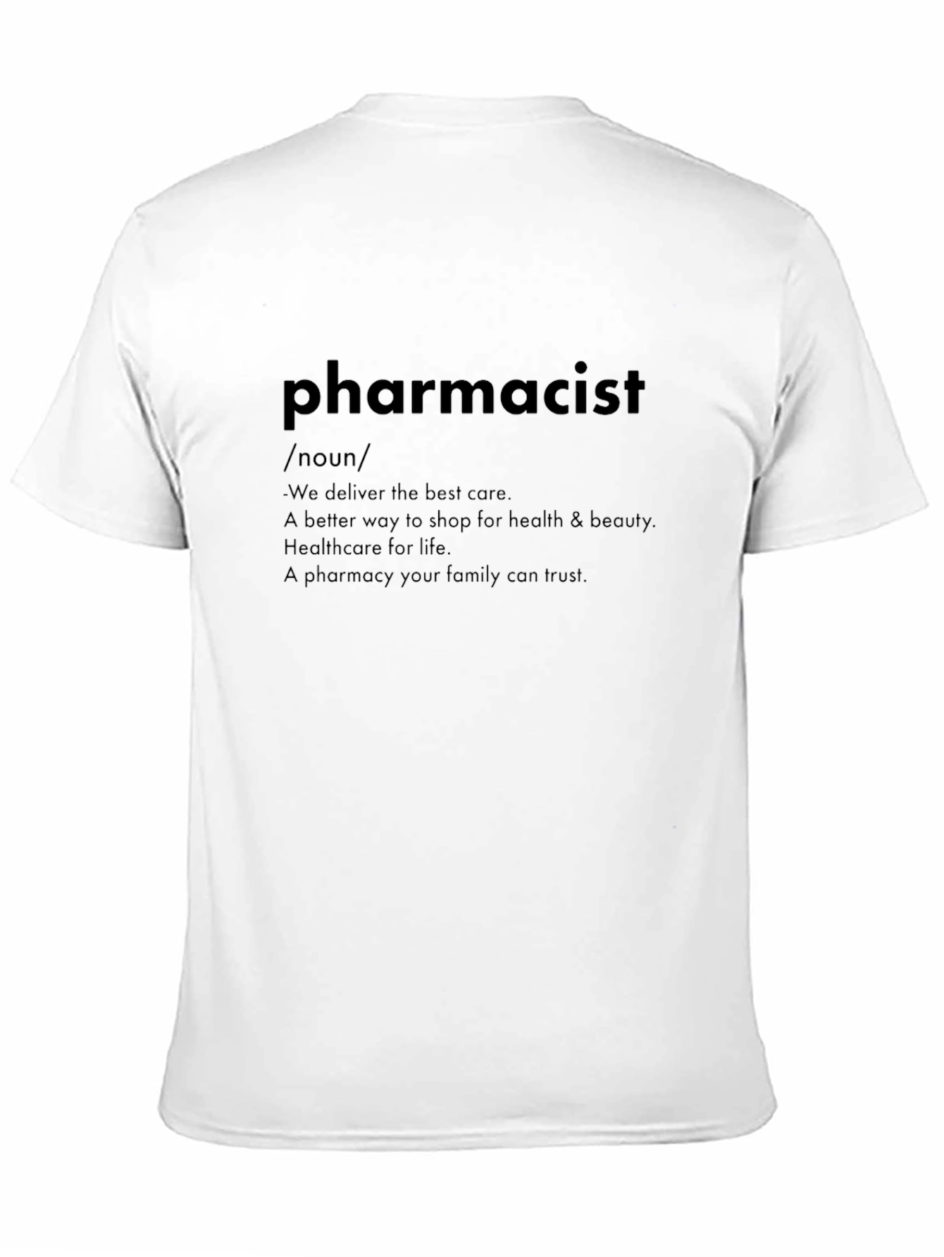 Black Pharmacist Definition T-Shirt - Healthcare Gift view 11
